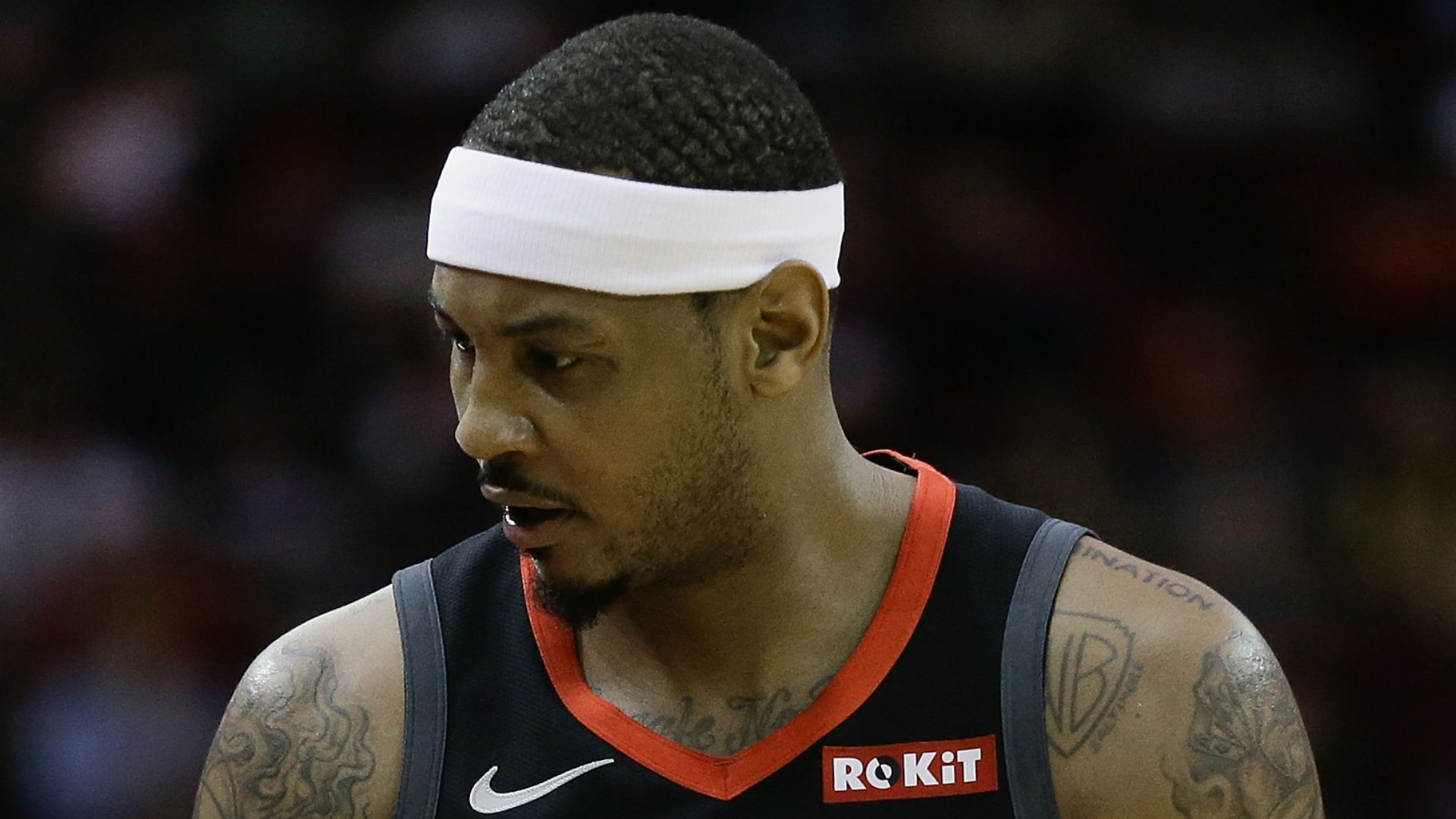 The Portland Trail Blazers suffered another loss, but debutant Carmelo Anthony was able to take the positives.