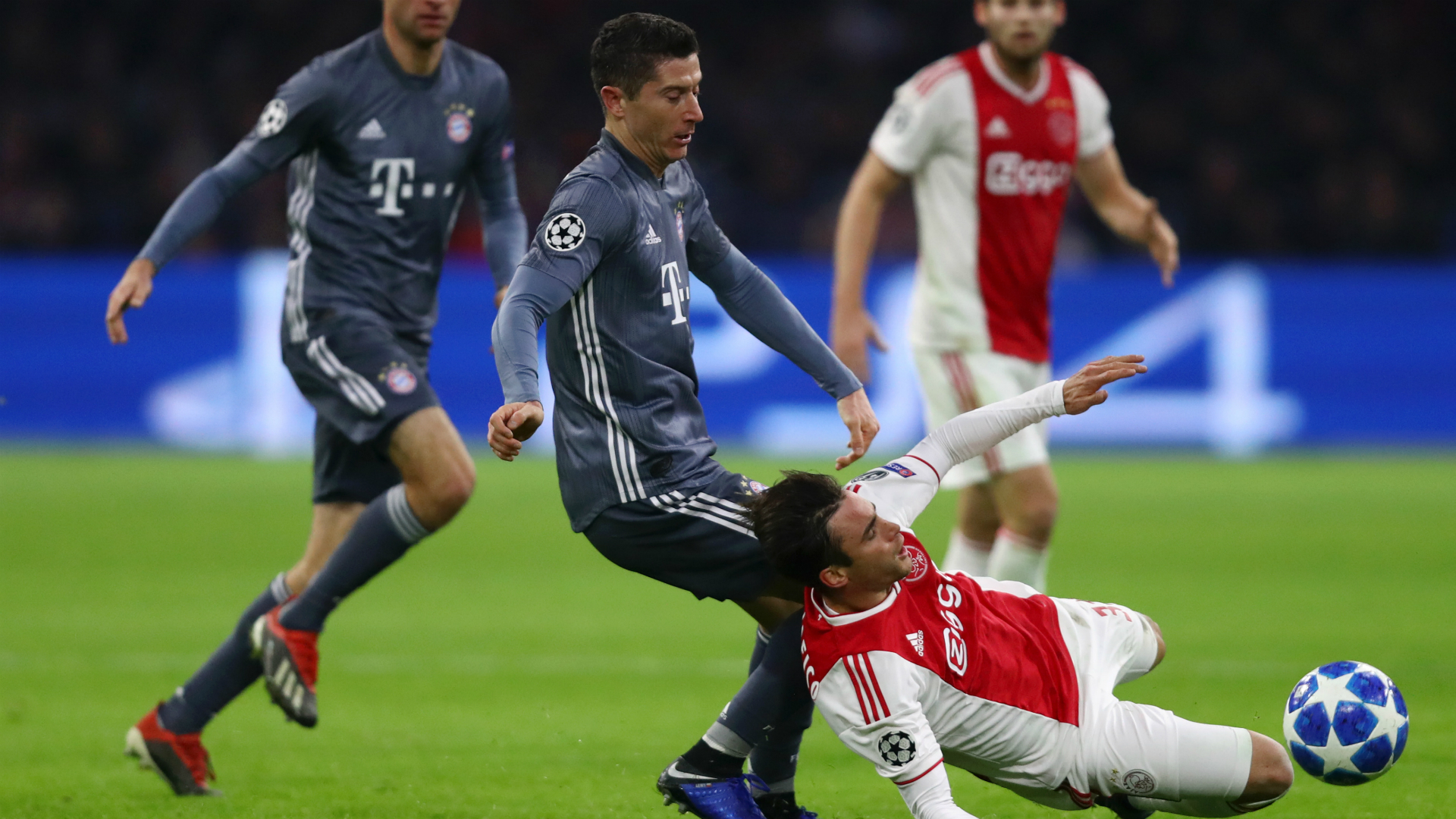 Robert Lewandowski was not satisfied, even after Bayern Munich topped Group E thanks to the midweek thriller in Amsterdam.