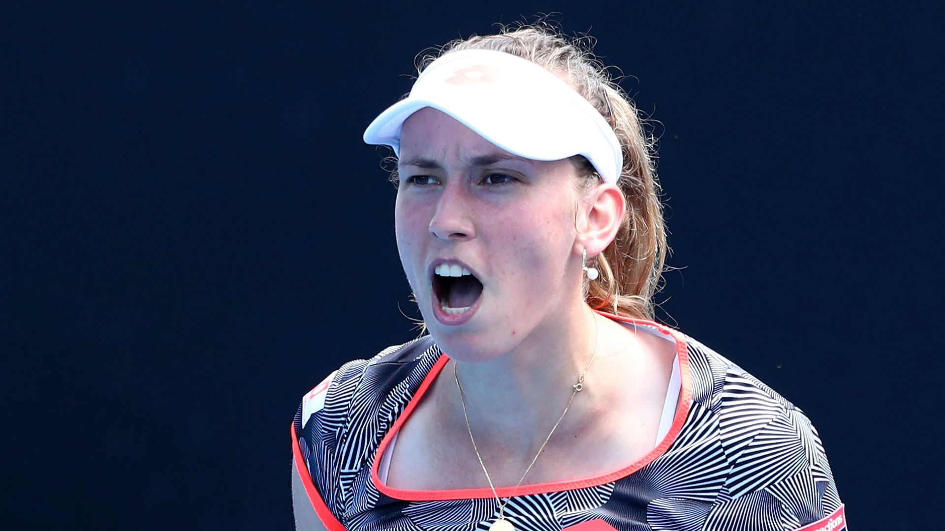 Elise Mertens will play in her first WTA Premier final this weekend after claiming the scalp of three-time major champion Angelique Kerber.