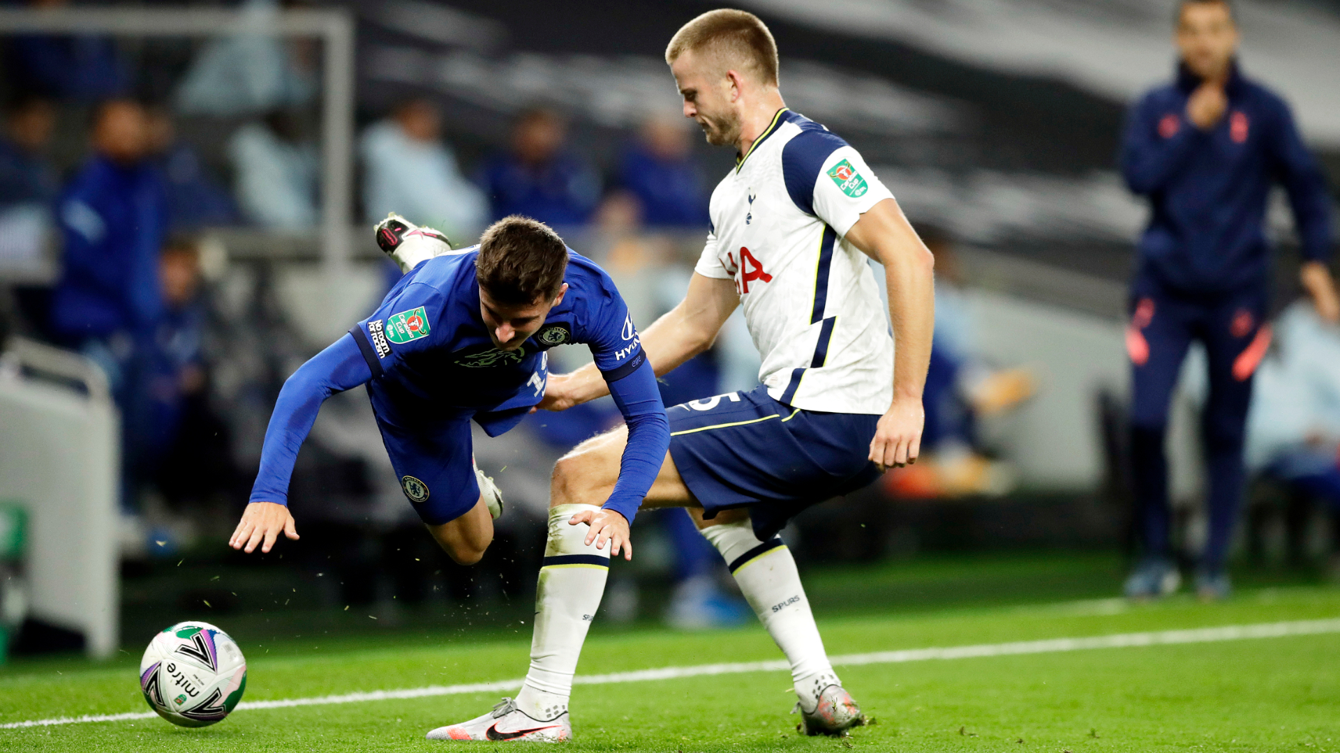 Eric Dier left the pitch during Tottenham's EFL Cup clash with Chelsea, but Jose Mourinho had no words of criticism.