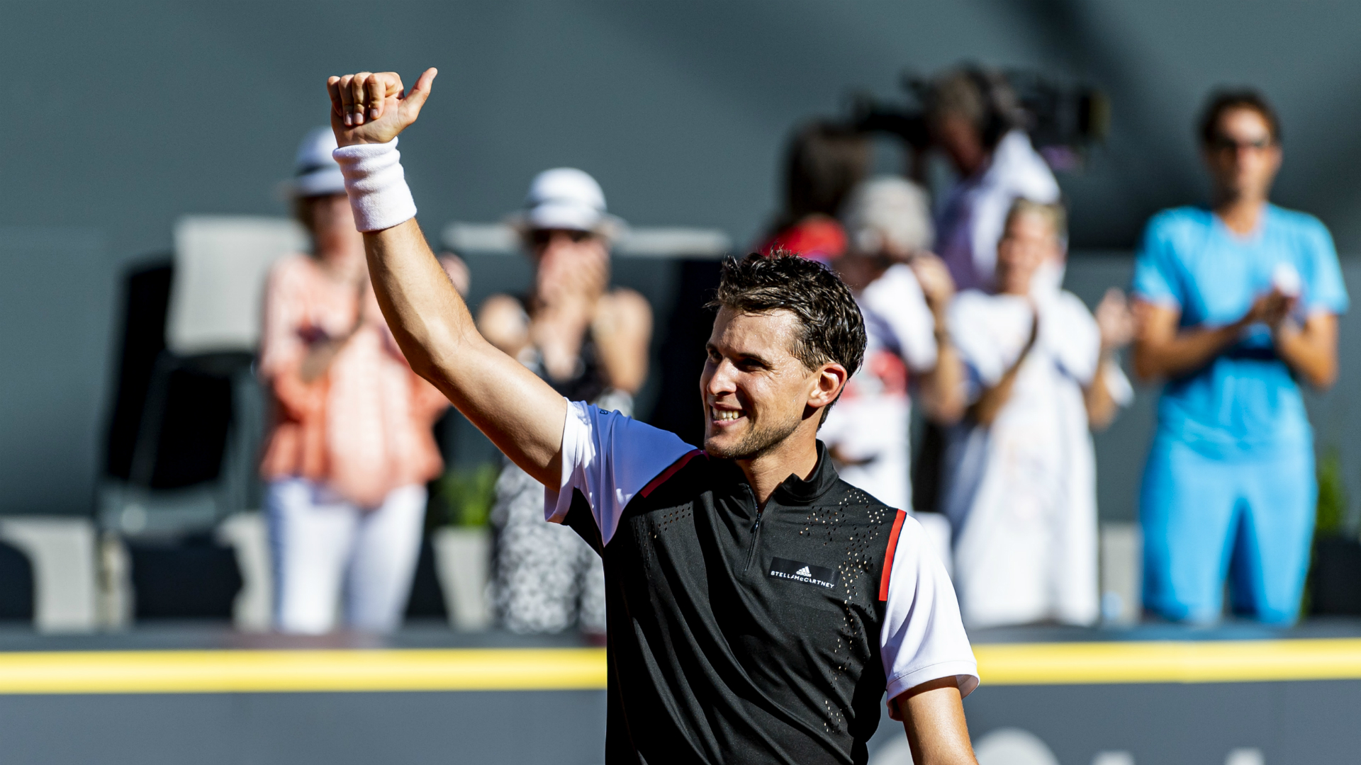 Dominic Thiem is the star attraction in Hamburg this week and reached the European Masters last eight with a polished performance.