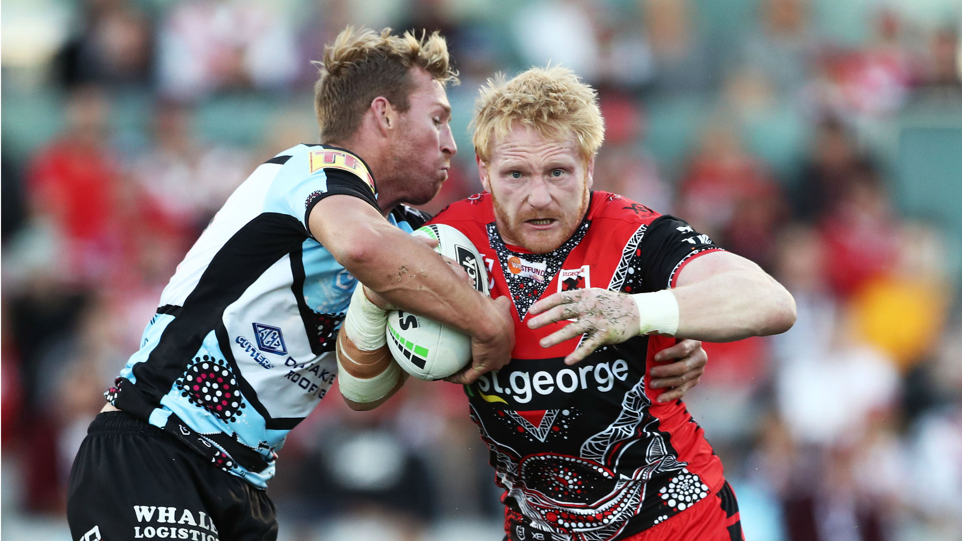 James Graham played on with a broken leg for St George Illawarra Dragons on Sunday, but will now miss around eight weeks of NRL action.