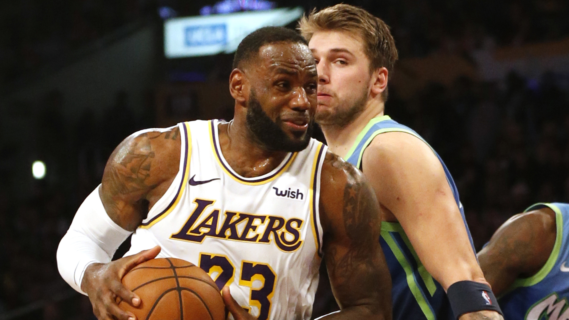 Luka Doncic and the Dallas Mavericks ended the Los Angeles Lakers' winning streak at 10.