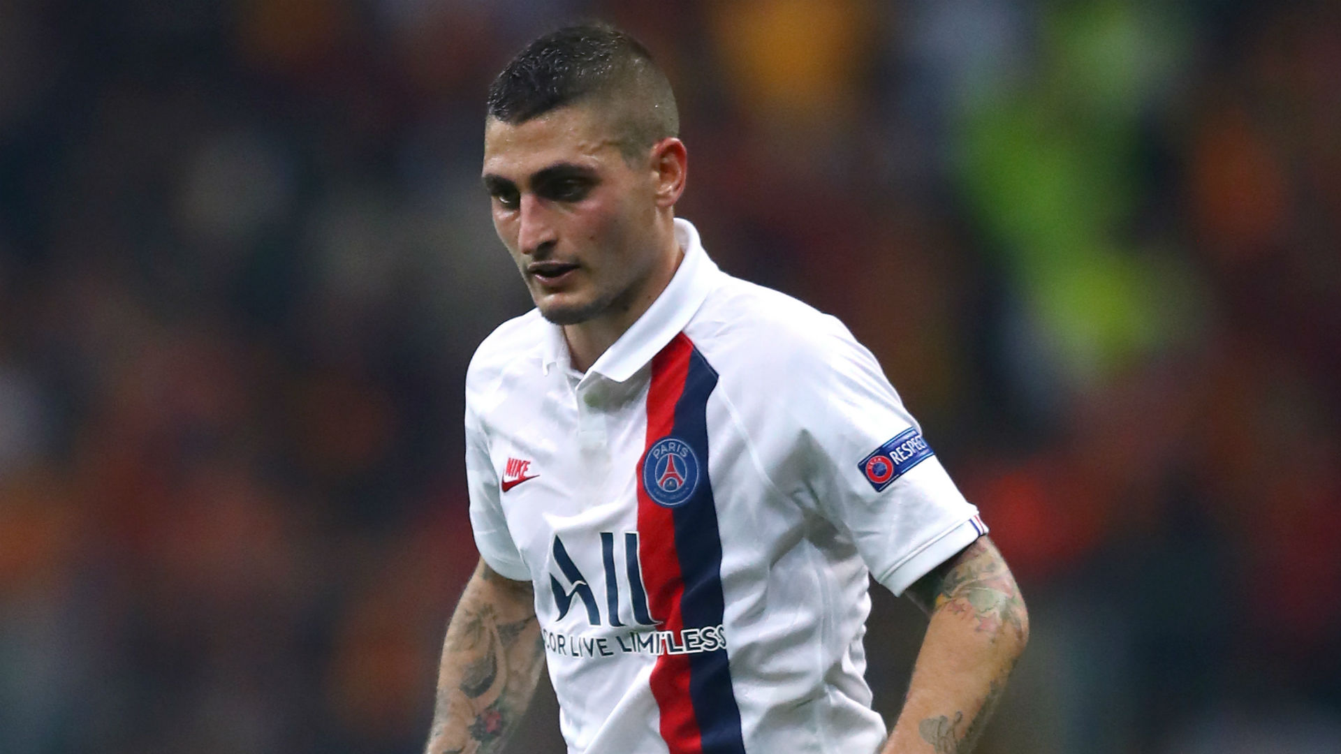 Marco Verratti suffered an injury that has Paris Saint-Germain's Thomas Tuchel concerned ahead of the Champions League clash with Atalanta.