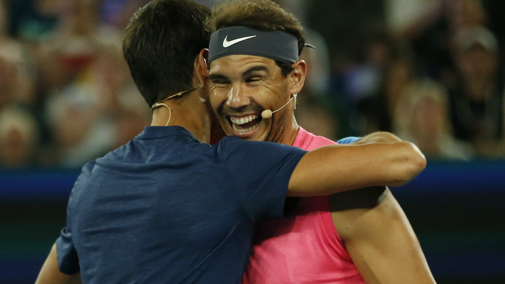 As they appeared at an exhibition to raise funds for those affected by the Australian bushfires, Rafael Nadal announced a big donation.