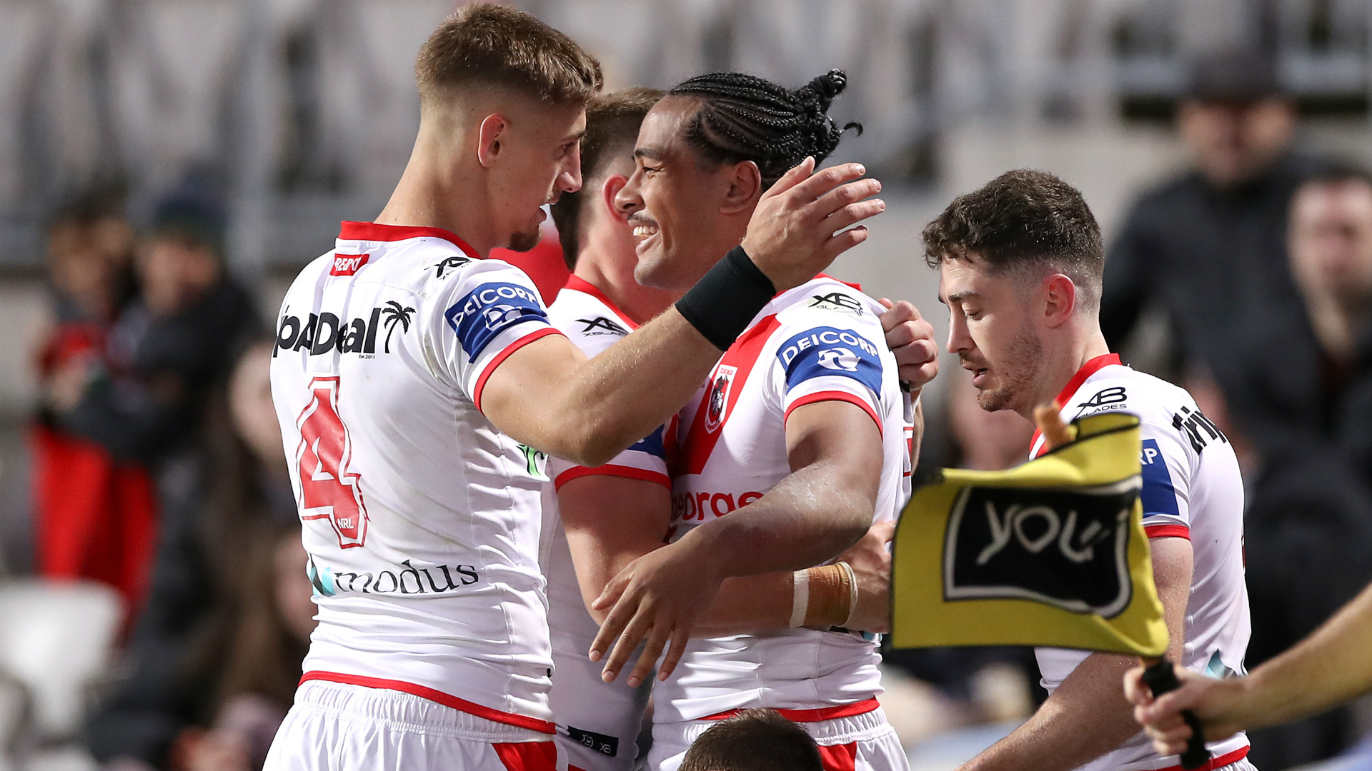 Adam Blair said goodbye in style for the New Zealand Warriors while Melbourne Storm were beaten in their final NRL regular-season game.