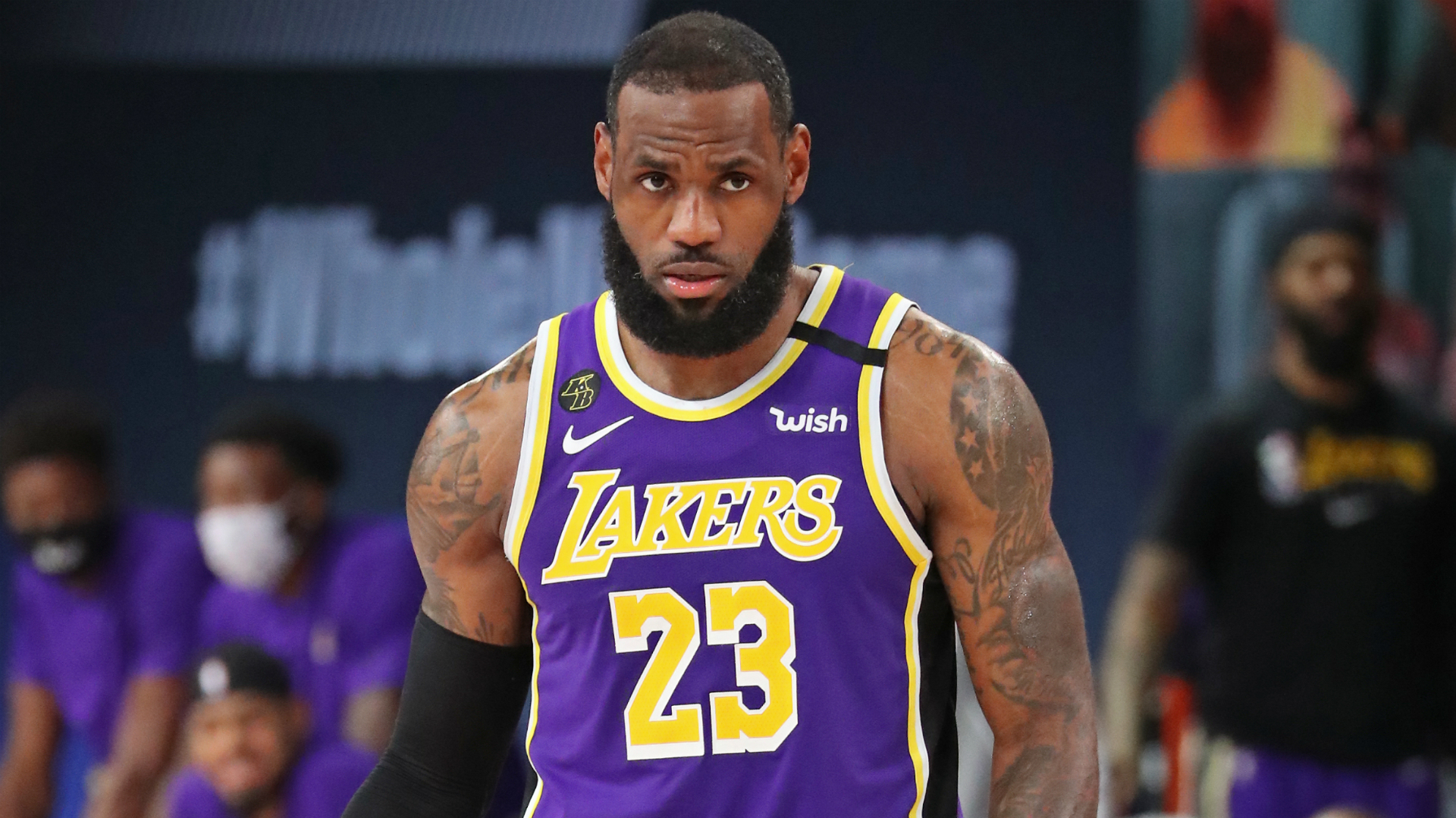 Los Angeles Lakers superstar LeBron James previewed his upcoming reunion with the Miami Heat in the NBA Finals.