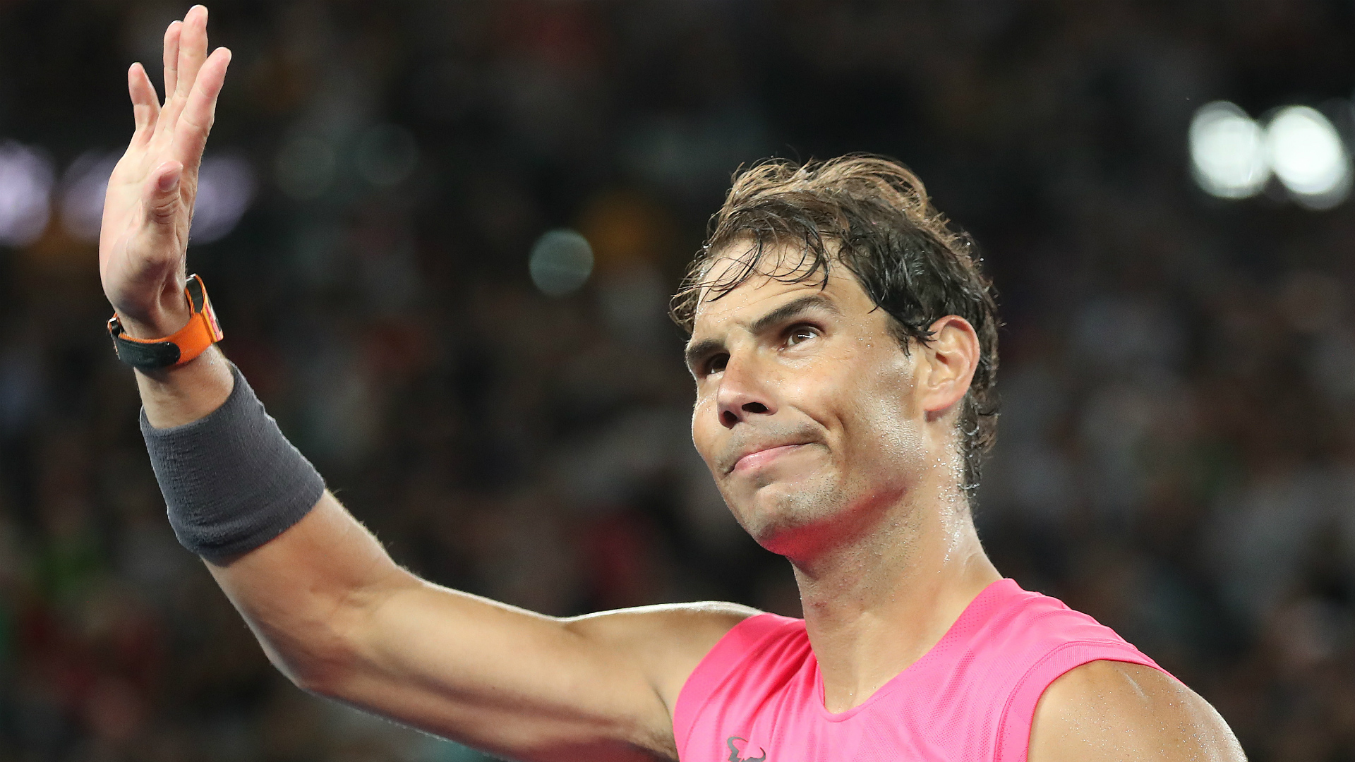 A quarter-final against Dominic Thiem was on Rafael Nadal's mind after he overcame a nervous fourth set to finish off Nick Kyrgios.