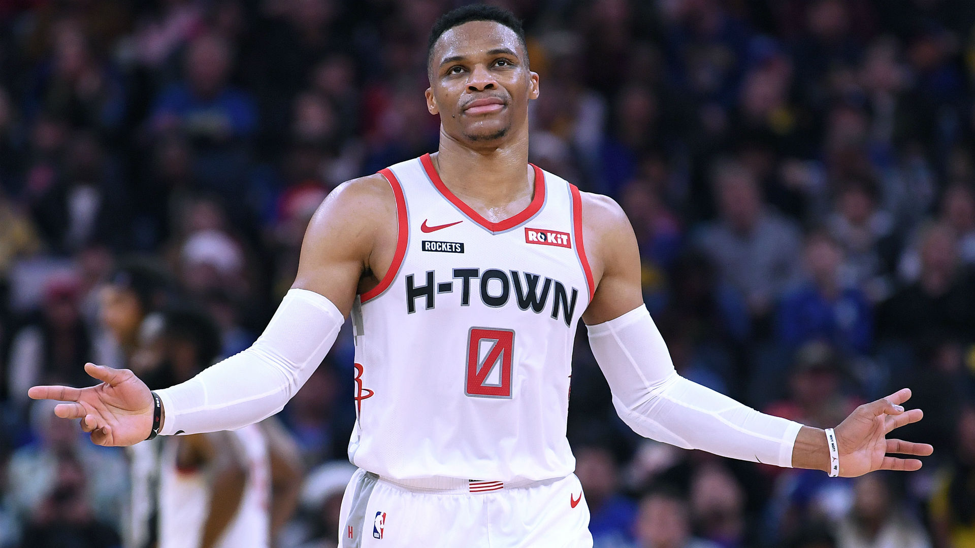 The Houston Rockets will initially be without Russell Westbrook in Orlando after he tested positive for coronavirus.