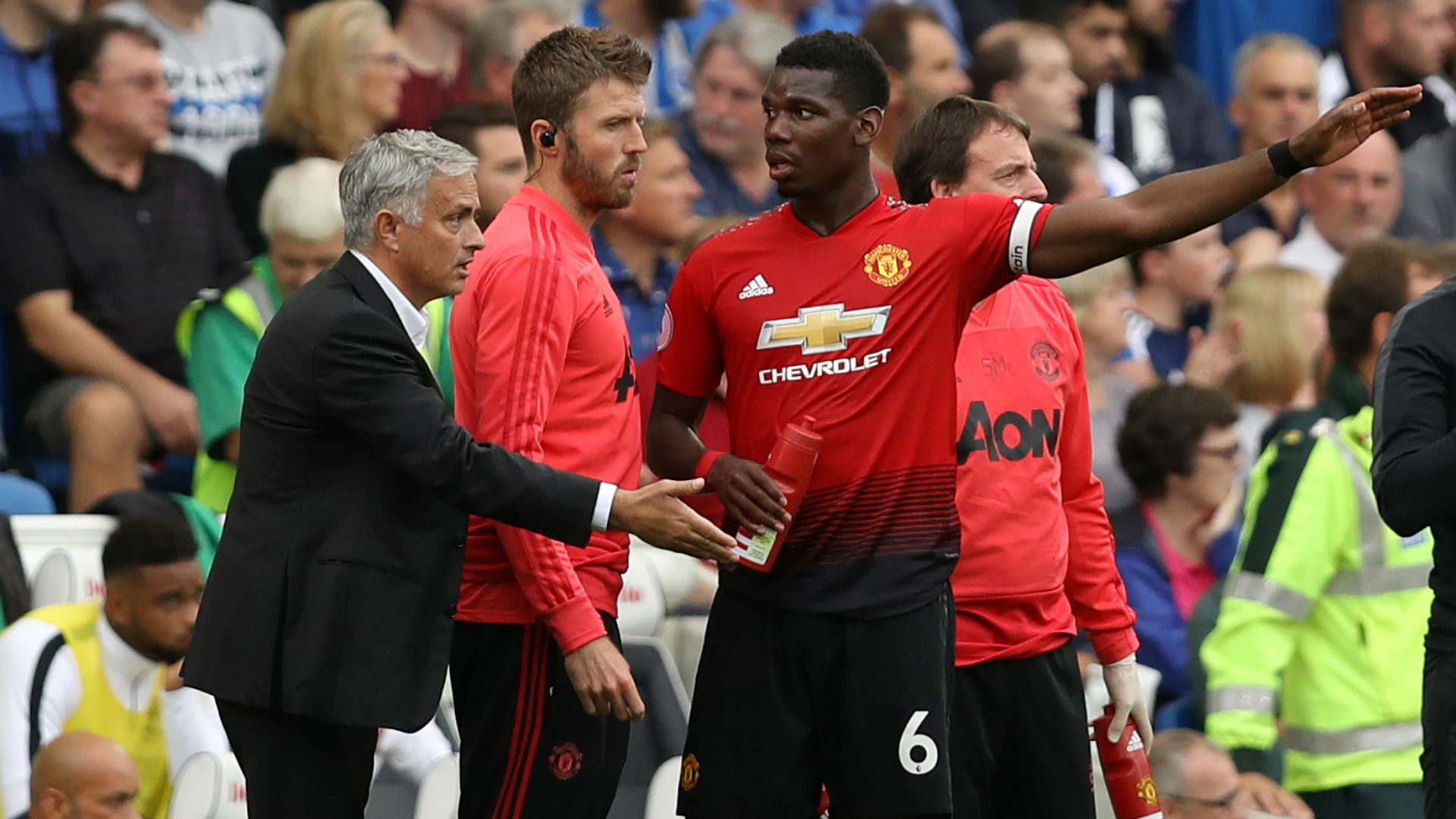 Andreas Pereira has given his account of a training ground bust-up involving Paul Pogba and Jose Mourinho last month.
