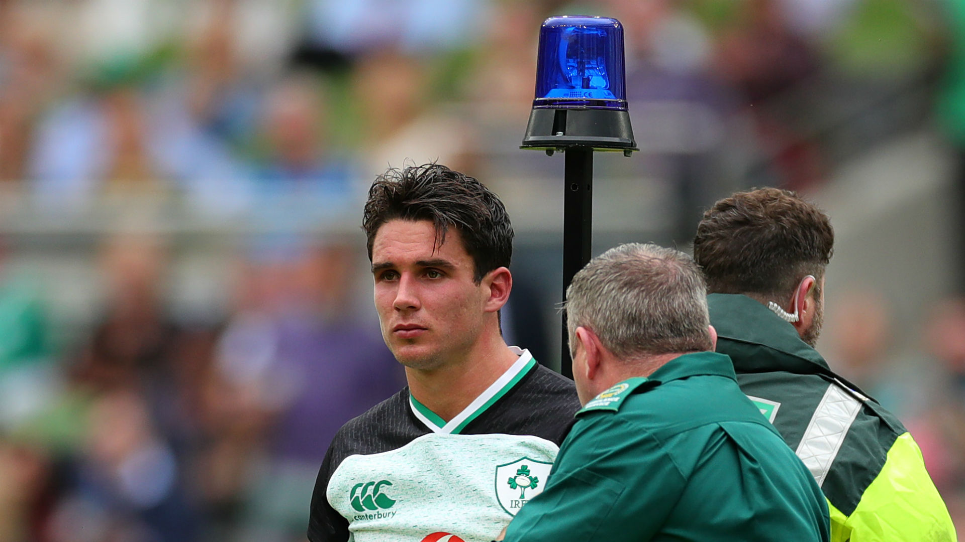 Fly-half Joey Carbery should be included in Ireland's Rugby World Cup squad as his ankle injury is not as serious as first feared.
