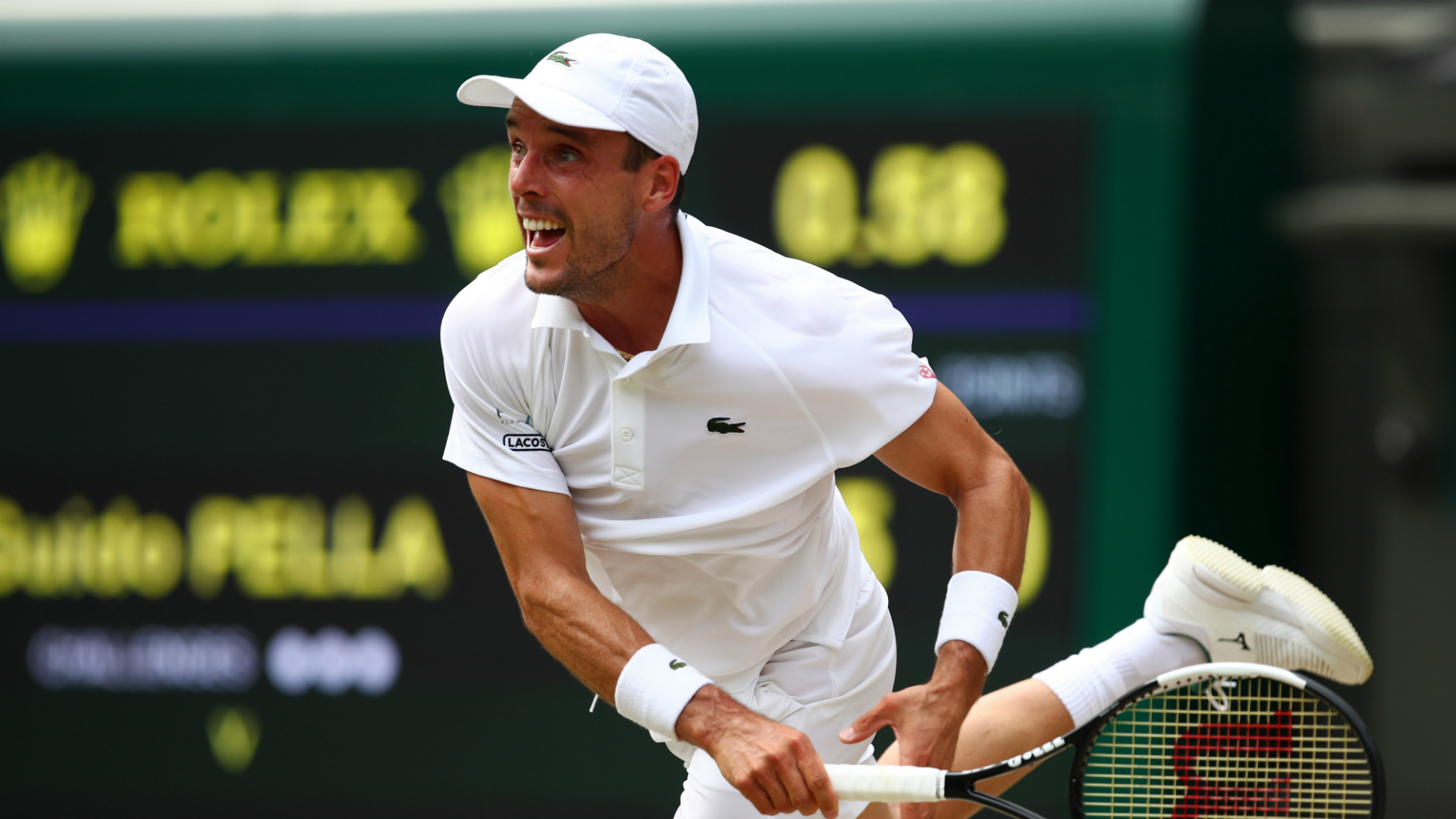 Novak Djokovic lies in wait for Roberto Bautista Agut, who defeated Guido Pella in the quarter-finals of Wimbledon on Wednesday.