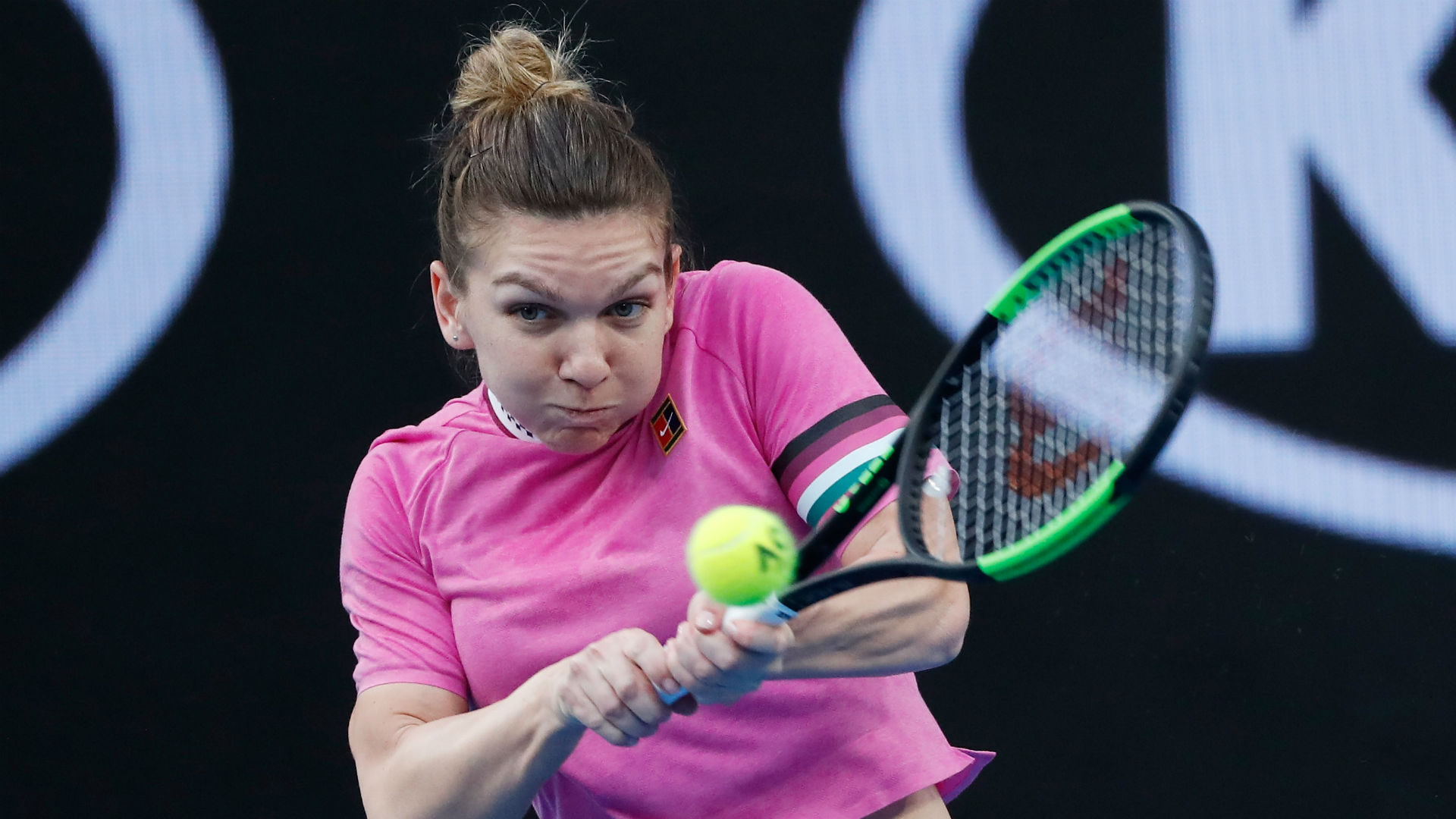 Simona Halep reached the final of last year's Australian Open, but the top seed says she does not feel any pressure this year.