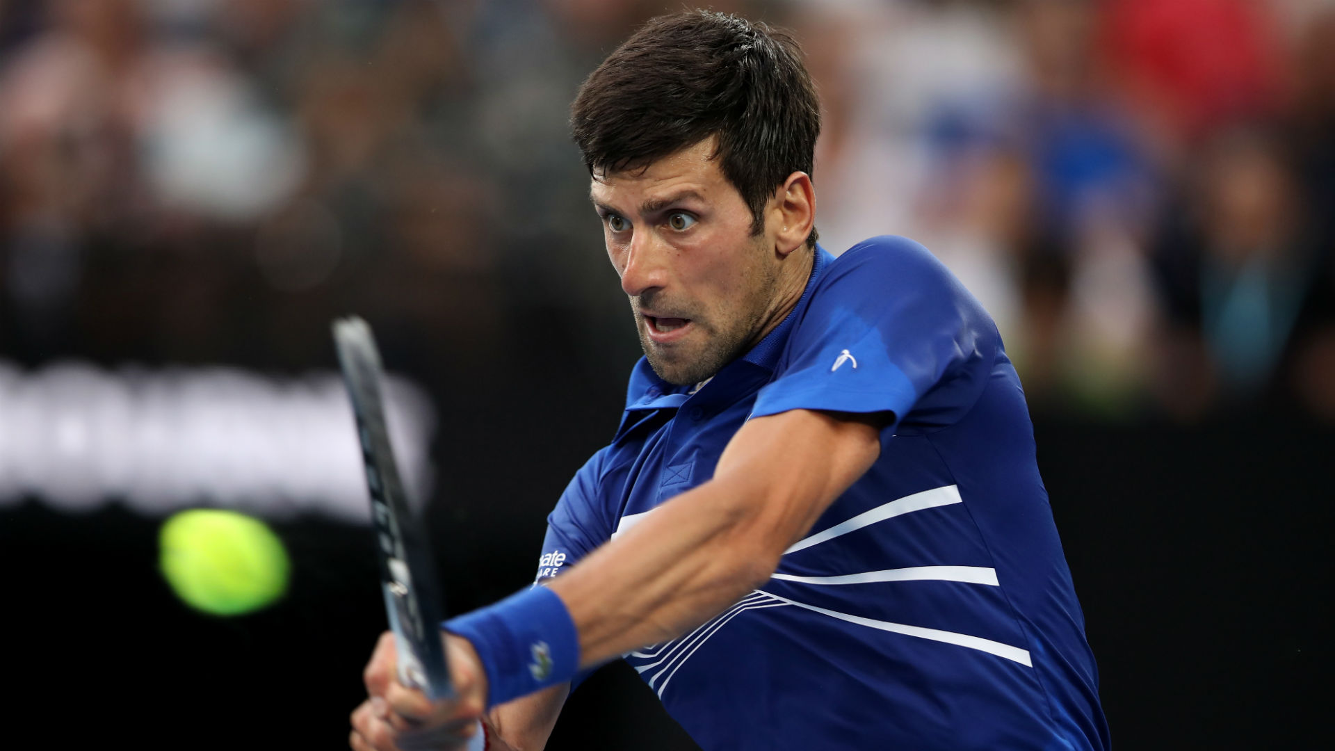 Novak Djokovic started his quest to win a third consecutive major title with a comfortable victory over the 231-ranked Mitchell Krueger