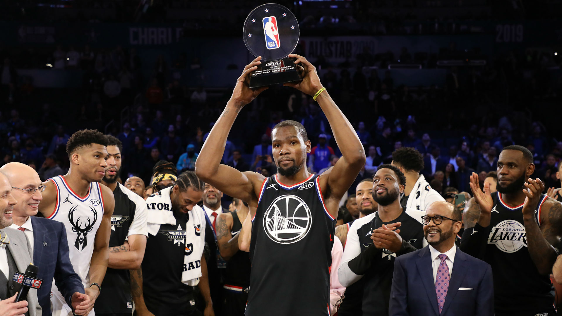 Named the NBA All-Star Game's MVP for a second time, Kevin Durant said to do so in front of his friends and family was "pretty sweet".