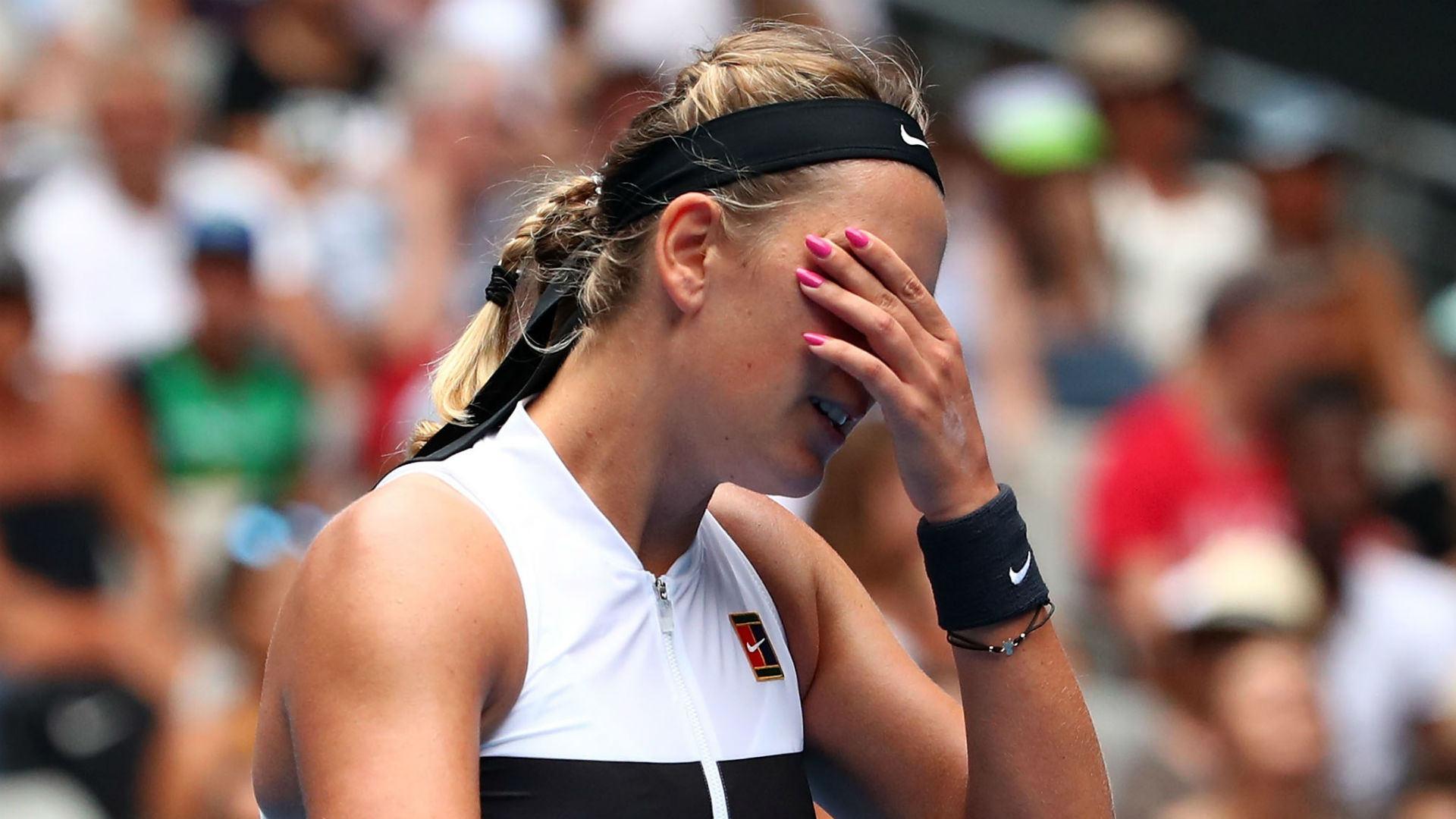 Victoria Azarenka said she was "struggling" following her early exit at the Australian Open, adding: "My confidence level is not there."