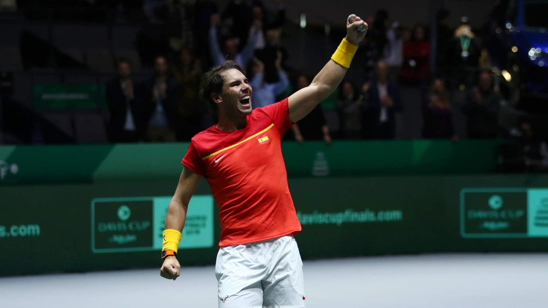 Rafael Nadal and Feliciano Lopez produced doubles heroics against a resilient British pair as Spain reached the Davis Cup final in Madrid.