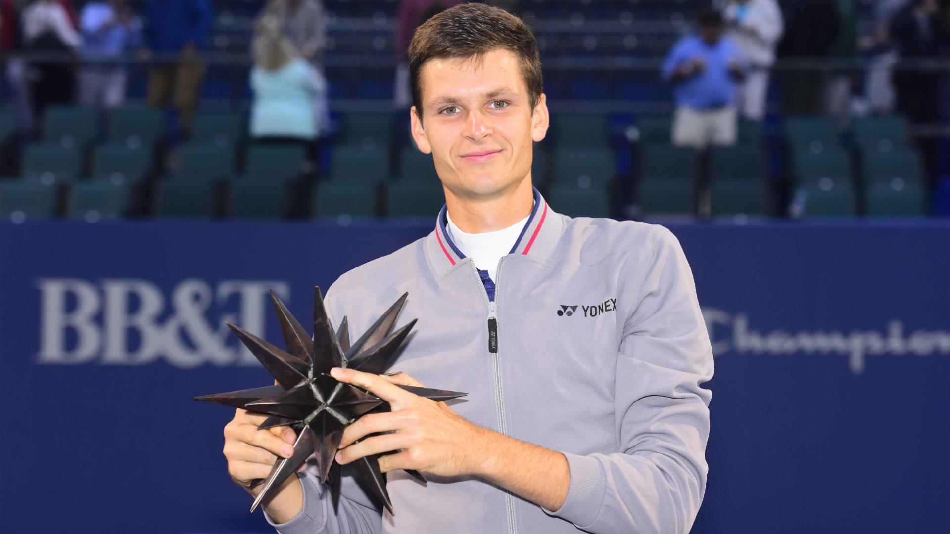 Hubert Hurkacz made Polish history as the third seed stunned Benoit Paire 6-3 3-6 6-3 at the ATP 250 tournament in North Carolina.