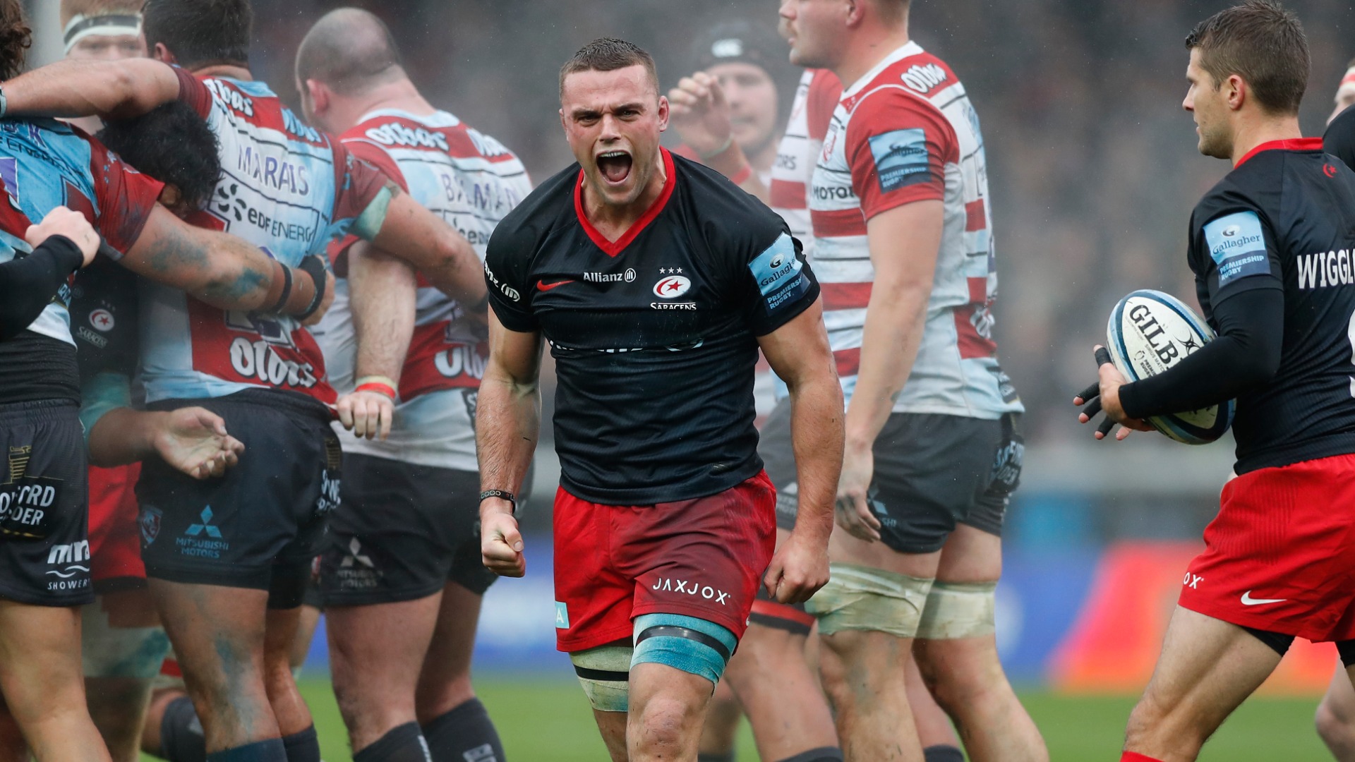 A looming points deduction would see Saracens facing a Premiership relegation battle this season, but they defeated Gloucester on Saturday.