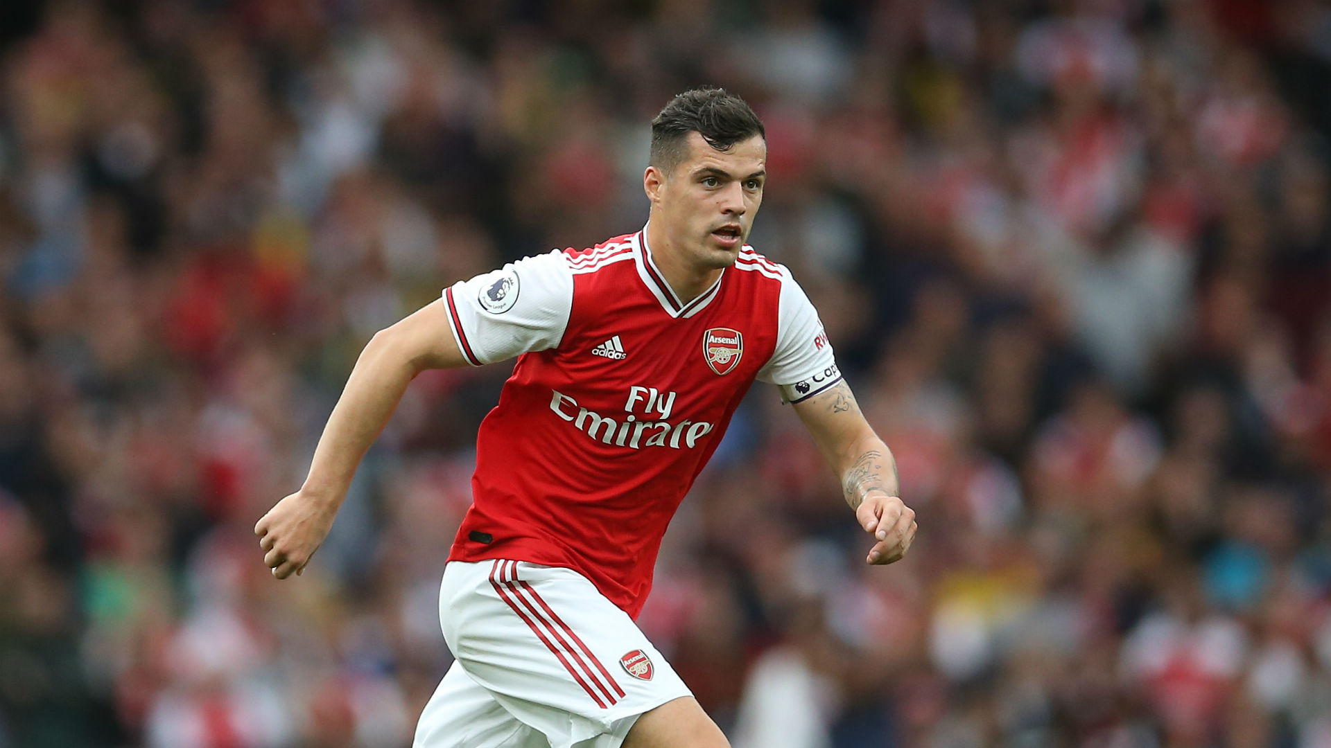 Granit Xhaka was booed by Arsenal supporters in Sunday's win over Aston Villa, much to the frustration of his boss Unai Emery.
