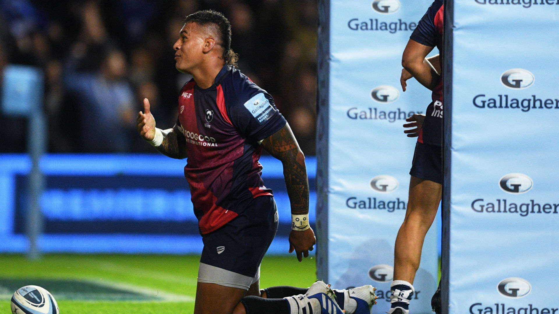 Nathan Hughes made a big impact on his Premiership debut for Bristol Bears, while Luke Morahan claimed a brace in an emphatic derby win.