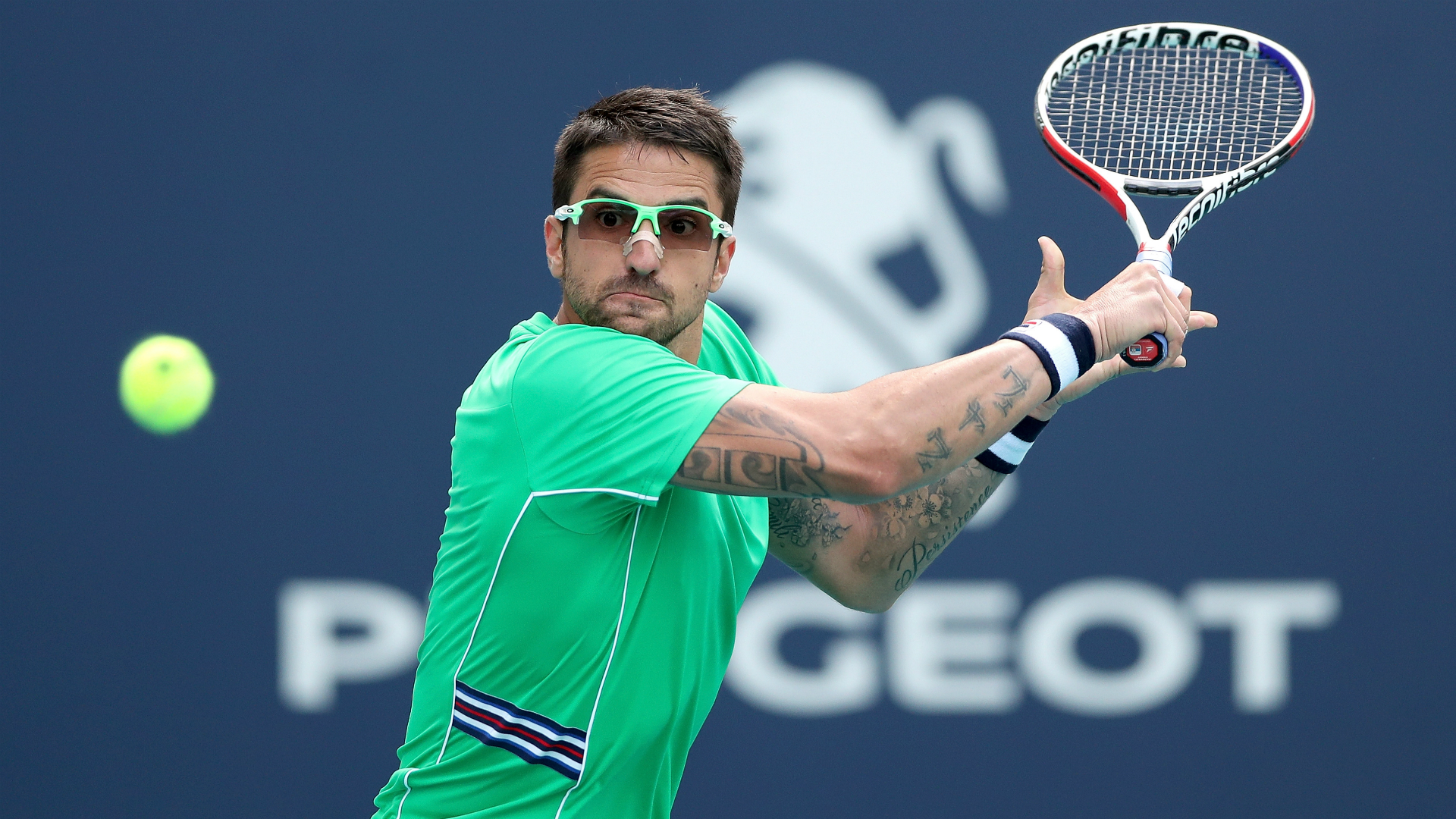 Janko Tipsarevic saw off world number 93 Bradley Klahn in straight sets on Wednesday for his first tour-level victory since August 2017.