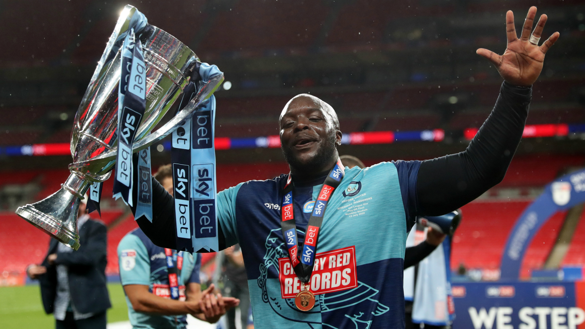 Wycombe striker Adebayo Akinfenwa, 38, revelled in Monday's memorable achievement and Jurgen Klopp joined the party.