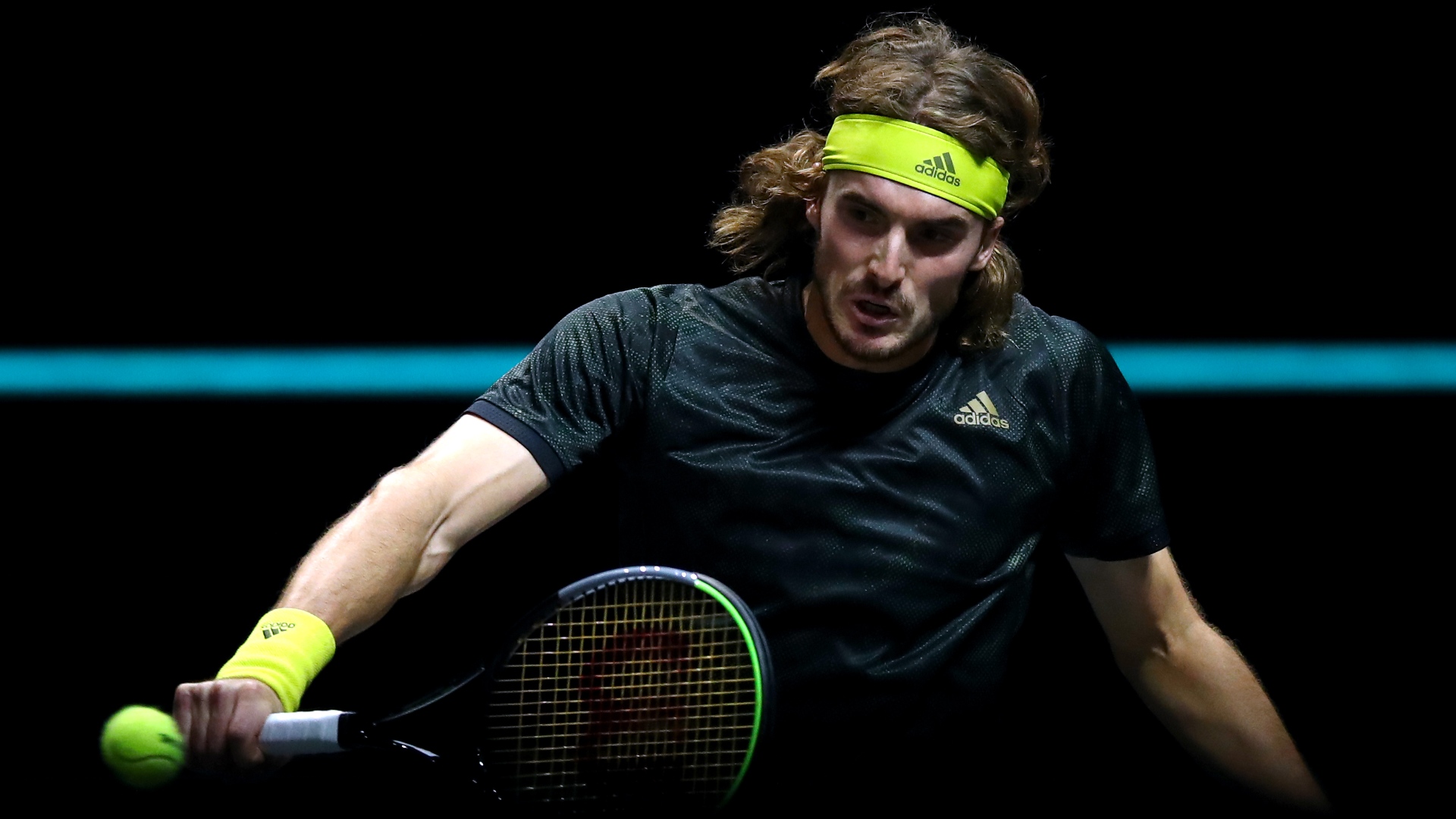 Stefanos Tsitsipas kept his hopes of glory in Rotterdam alive with a bruising win, but David Goffin was eliminated.