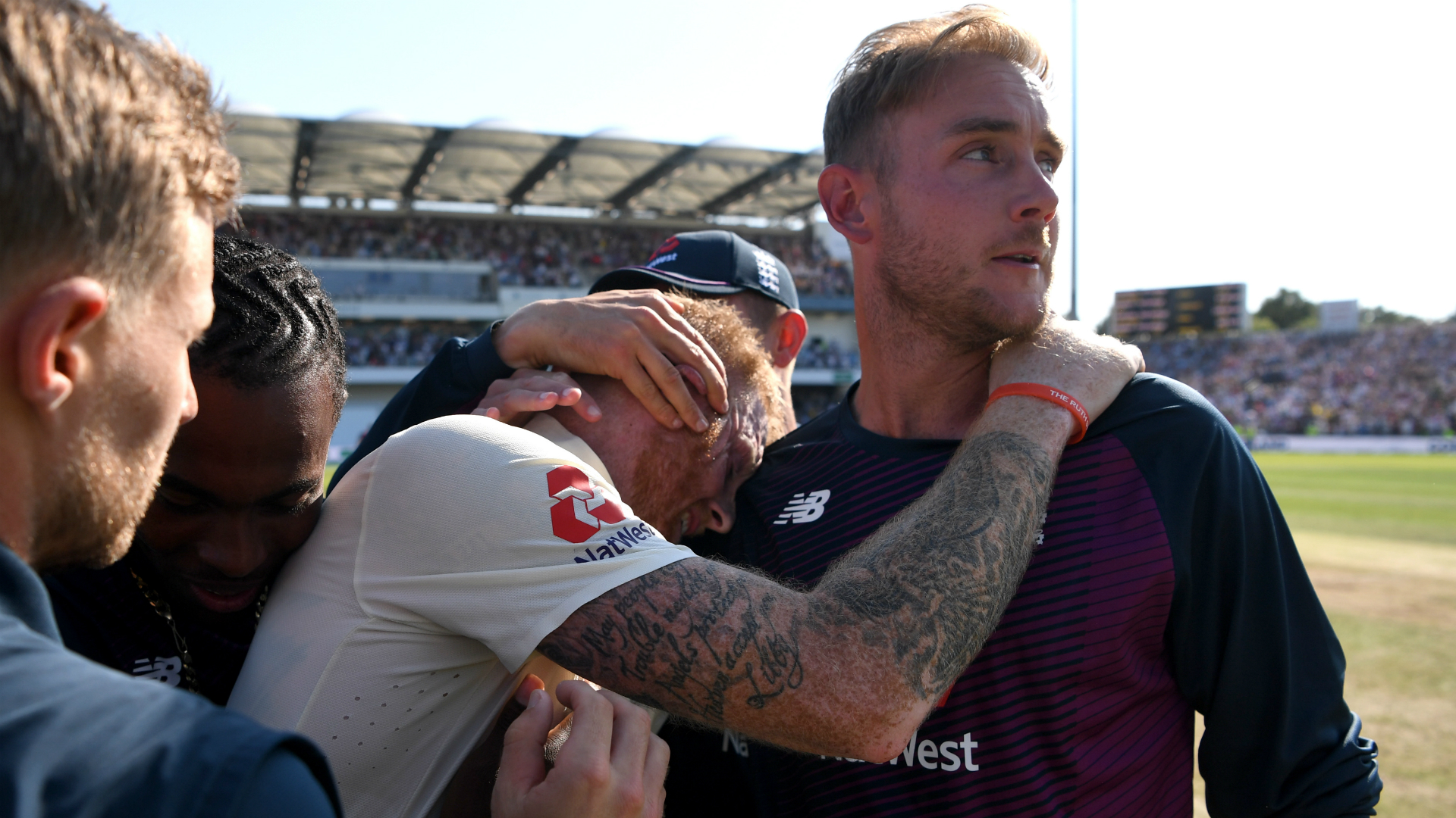 Stuart Broad could only watch on as Ben Stokes drew England level in the Ashes series, with the bowler full of praise for his team-mate.