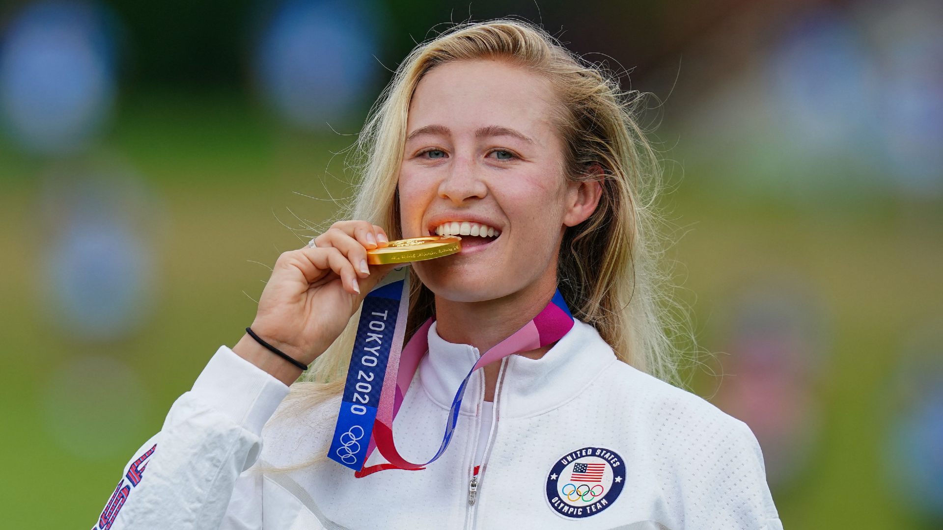 American emerging golf superstar Nelly Korda landed Olympic gold and now moves on to her next challenge, bidding to win the Women's Open.