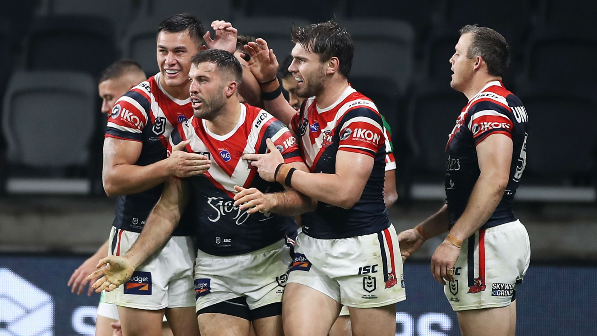 Sydney Roosters and North Queensland Cowboys claimed impressive derby wins in their first games since the hiatus.