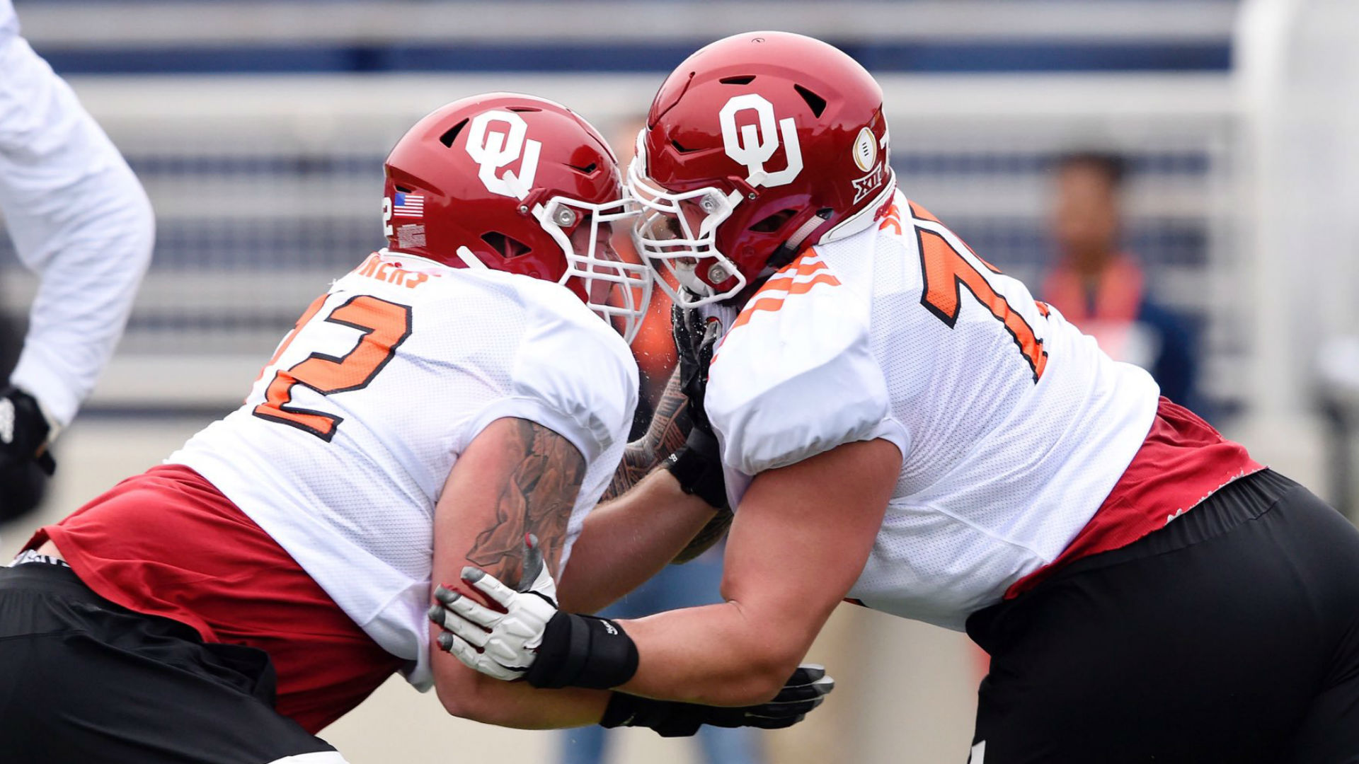 Oklahoma's O-Line provided protection for two successive Heisman Trophy winners, and next week four of its members will head to the NFL.