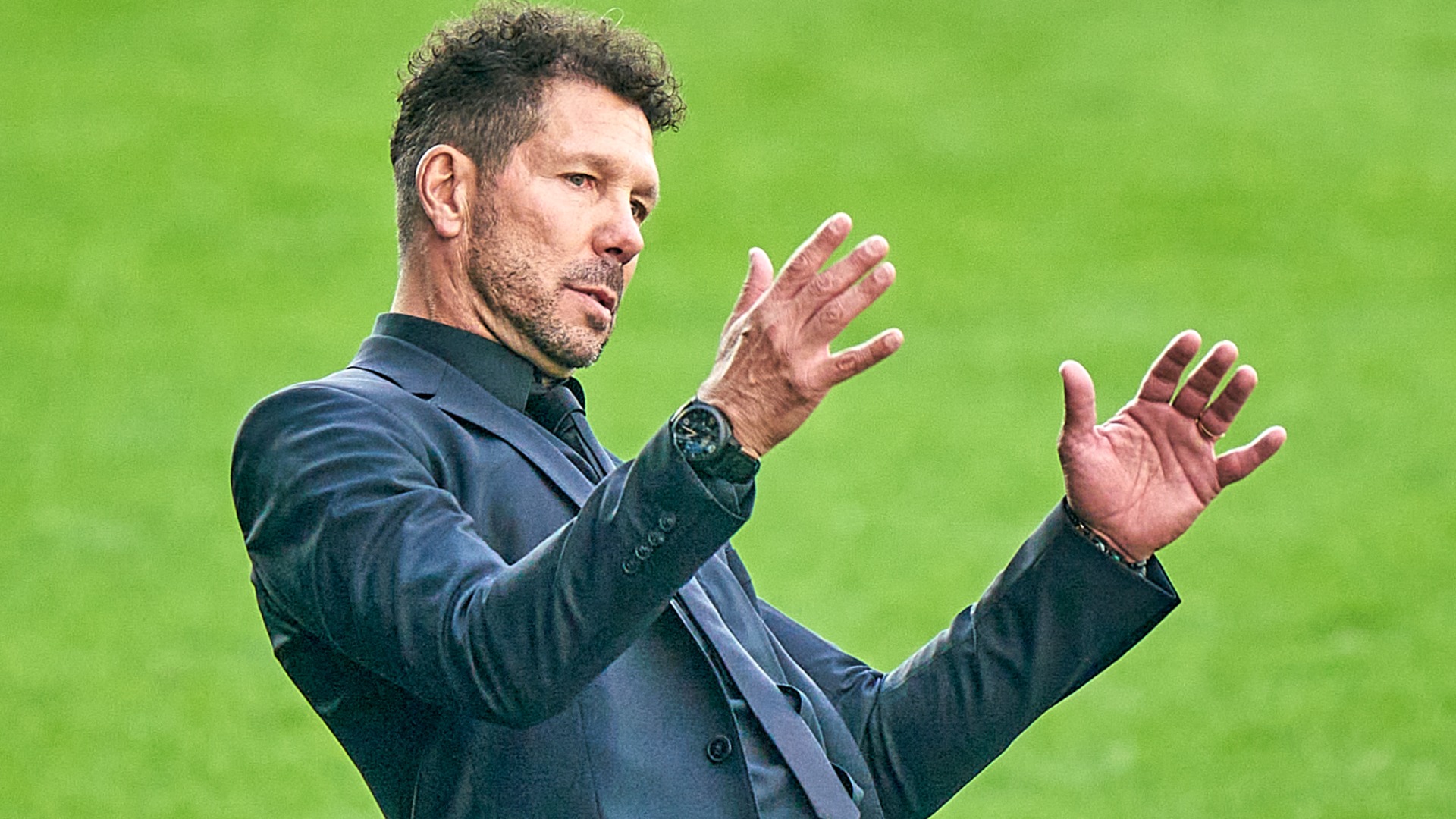 Atletico Madrid have been tipped for a title tilt this season, but boss Diego Simeone is refusing to get carried away.