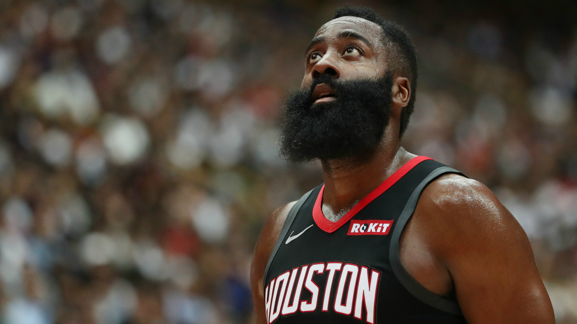 James Harden continued his incredible season against the Trail Blazers, leaving Russell Westbrook and Mike D'Antoni in awe.