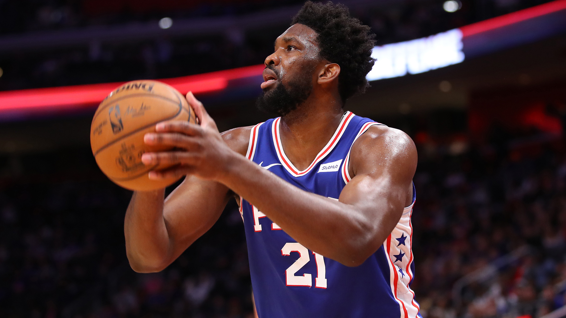 Joel Embiid honoured Kobe Bryant and led the Philadelphia 76ers to victory in the NBA.