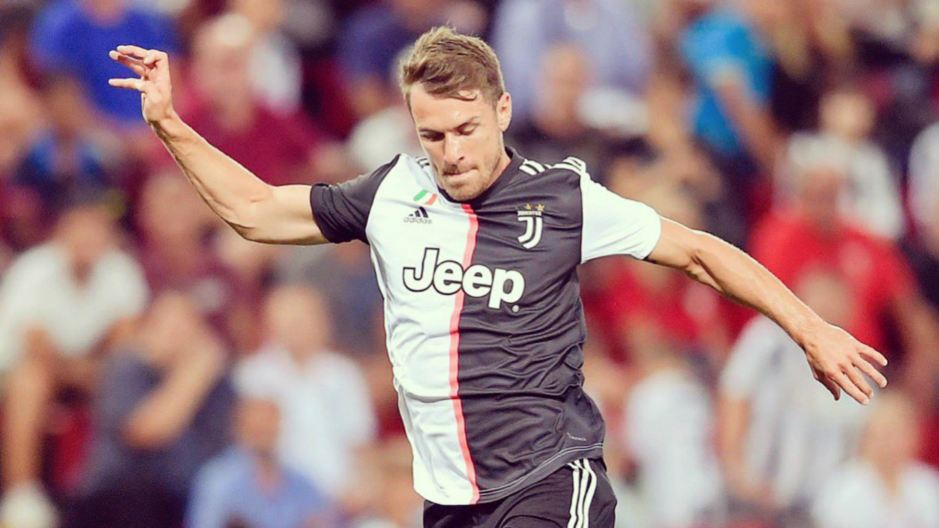 Juventus midfielder Aaron Ramsey made his first appearance in Saturday's friendly win over Triestina.