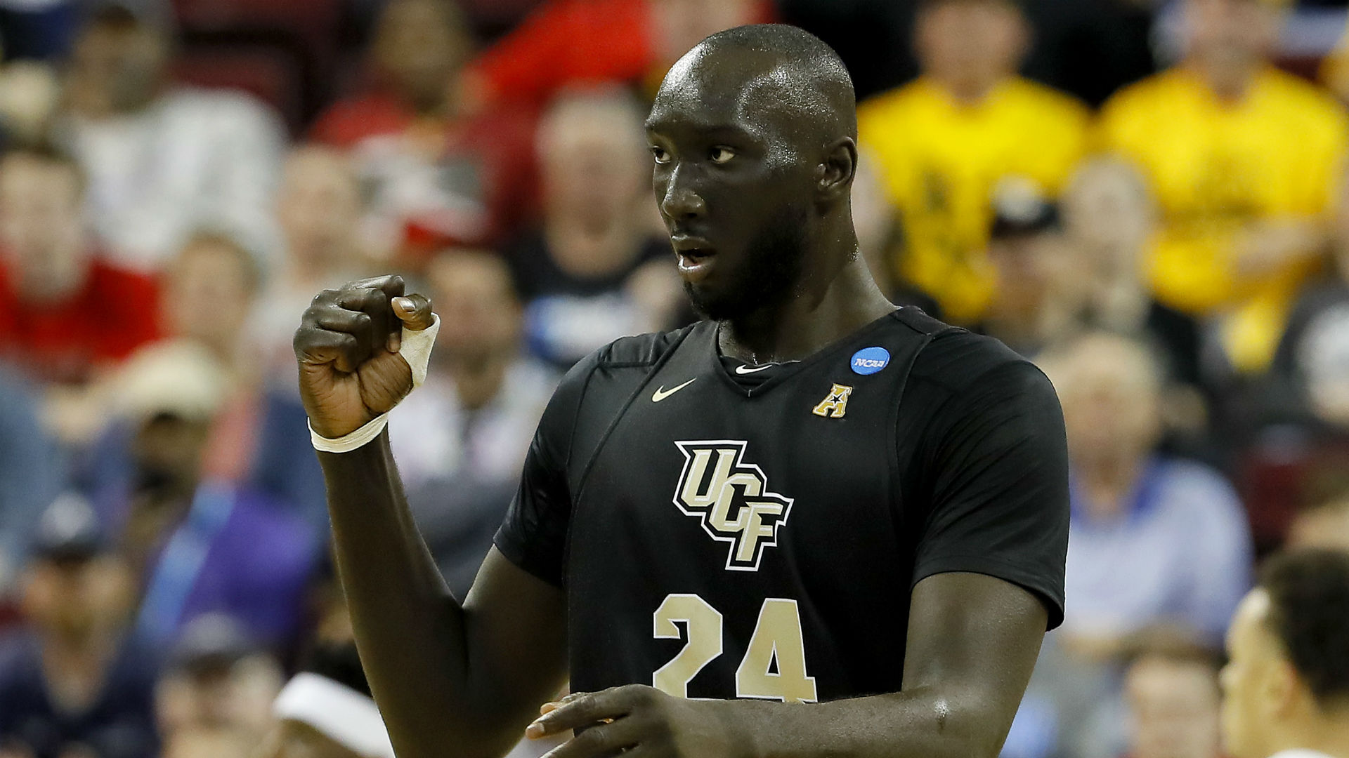 Tacko Fall, the tallest player in college basketball at 7ft 6in, is adamant he will not end up on a Zion Williamson highlight tape.