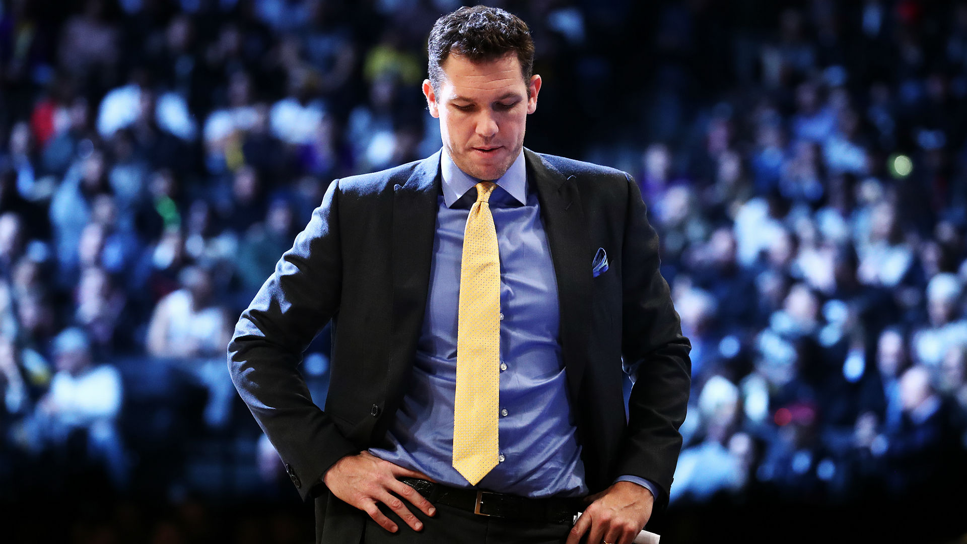 Luke Walton called for the Lakers to continue to fight, despite the team missing the NBA playoffs for the sixth straight season.