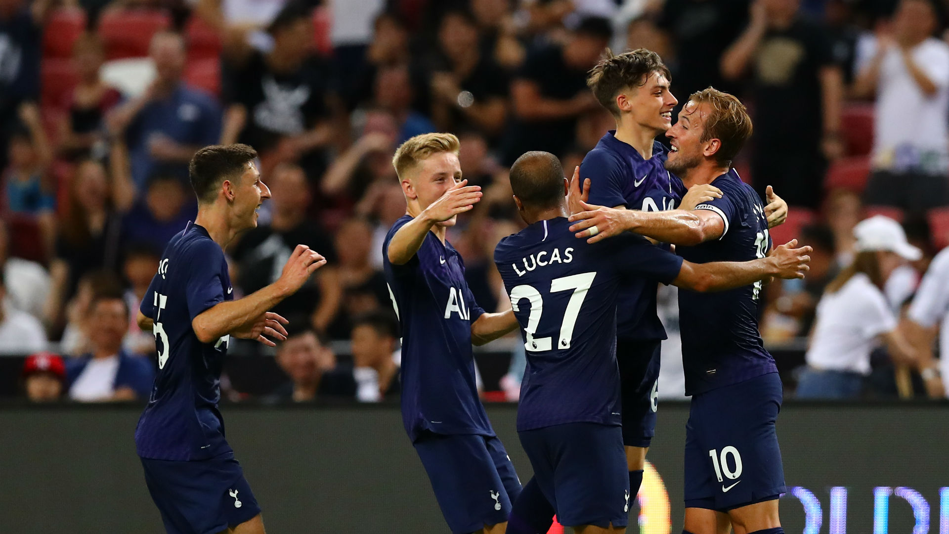 Tottenham sealed a 3-2 International Champions Cup victory over Juventus thanks to Harry Kane's stunning goal from the halfway line.