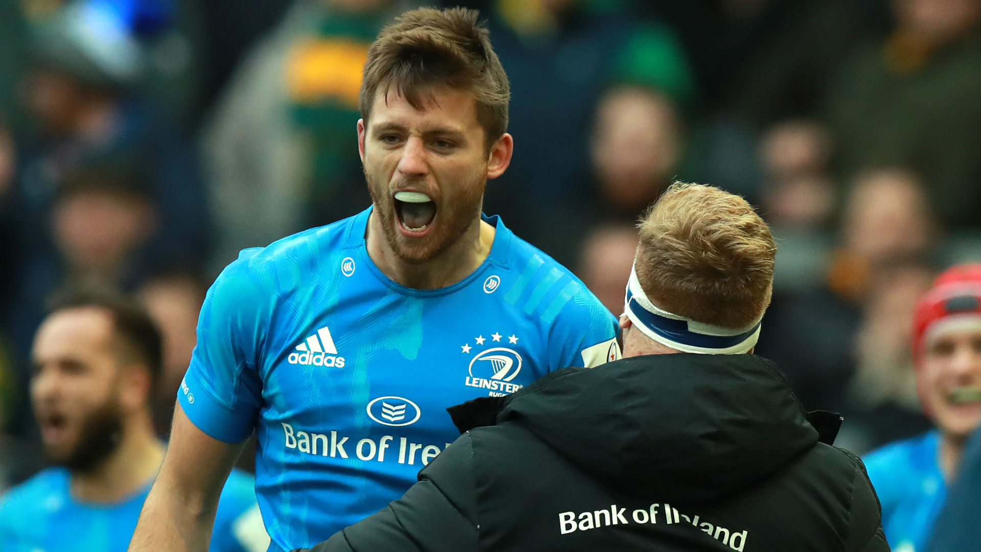 There were seven tries in Leinster's 43-16 European Champions Cup win over Northampton Saints as they made it 10 victories from 10.