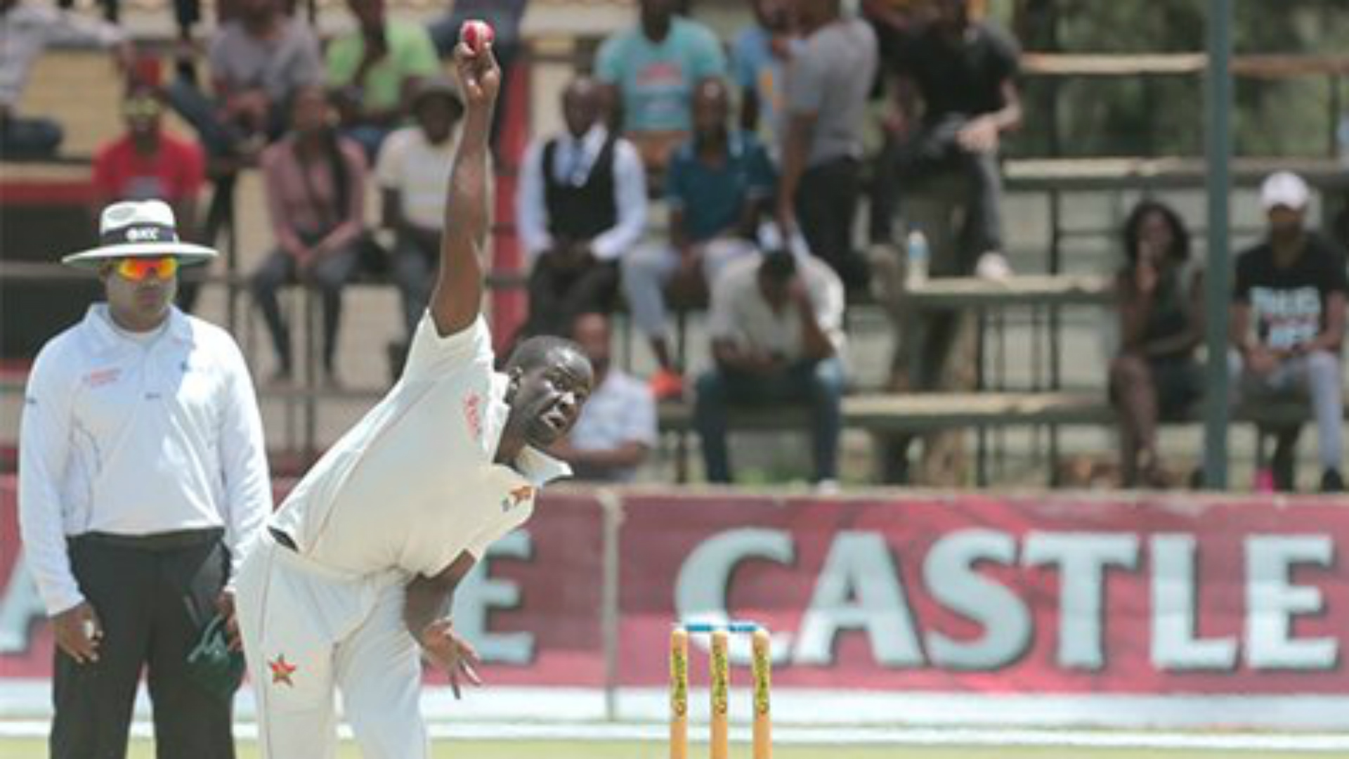 Sri Lanka are 284 runs behind Zimbabwe after two days of the second Test match between the teams in Harare.
