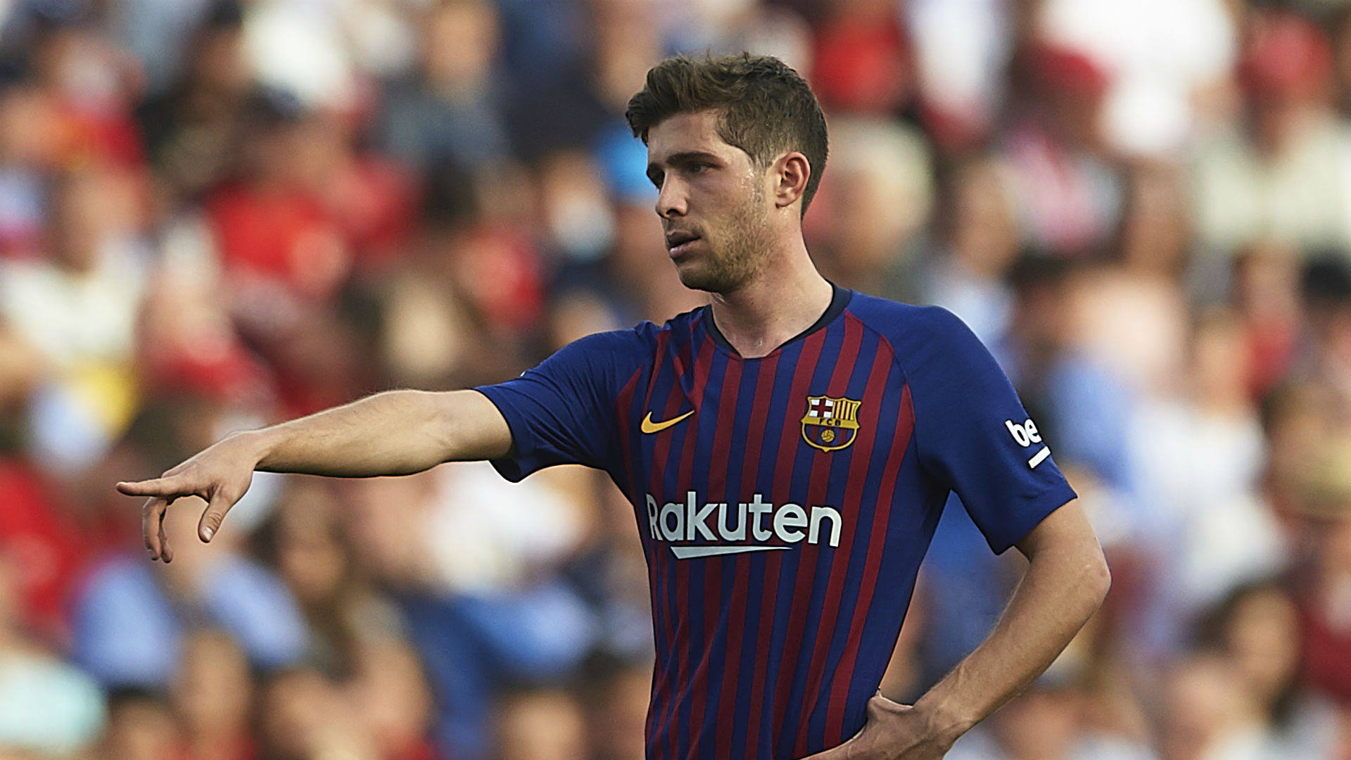 Barcelona face Napoli and Real Madrid in the coming week but will do so without Sergi Roberto.