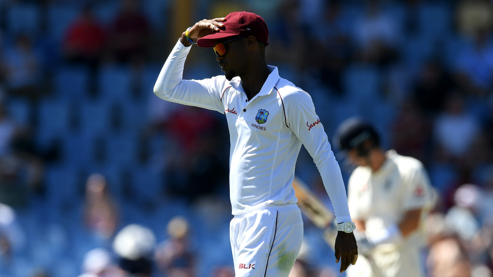 Kraigg Brathwaite only bowled two overs of spin in the second Test against India but was reported for a suspect action.