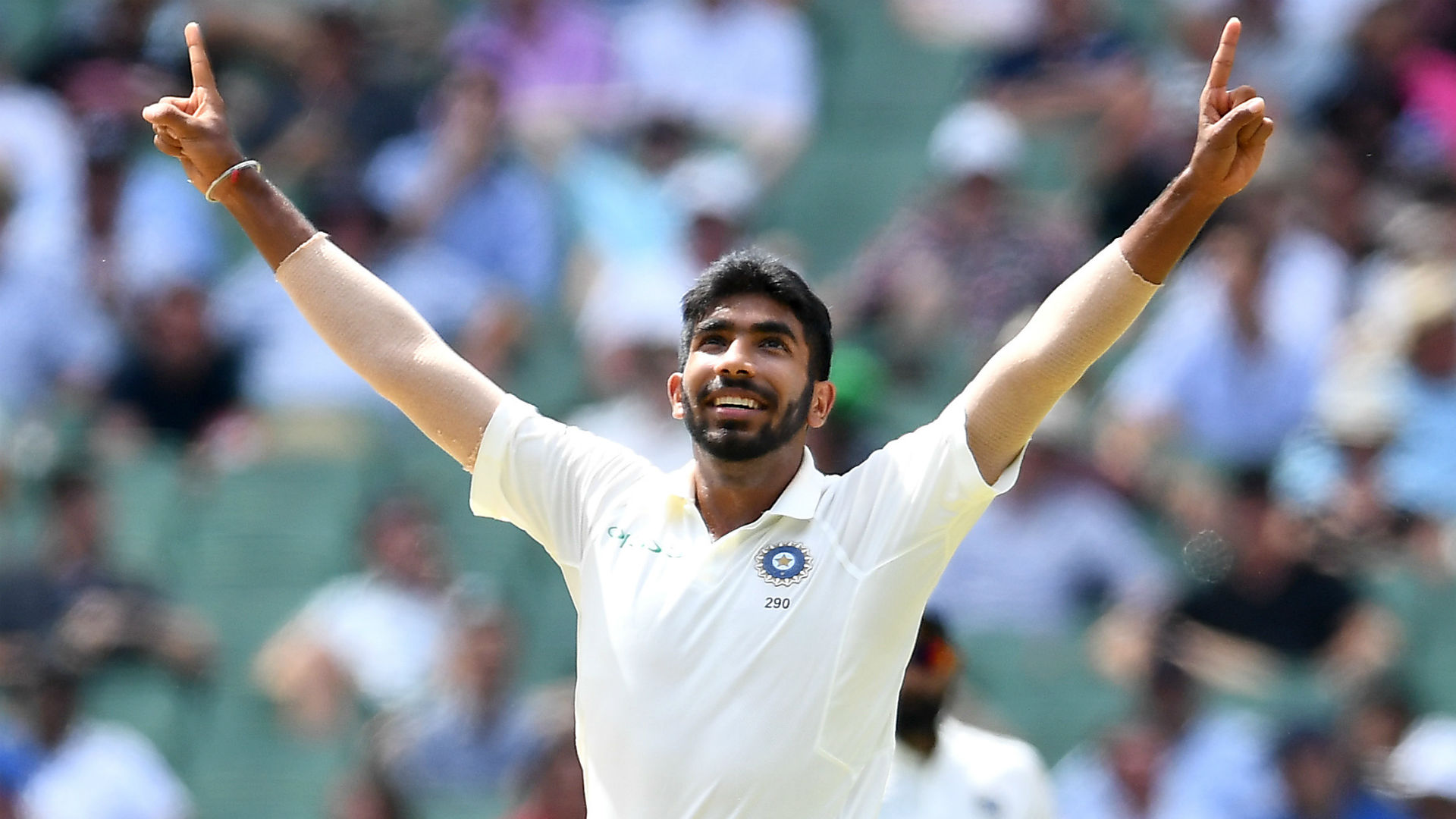 Virat Kohli said India were "lucky" to have Jasprit Bumrah after he starred with the ball in the Test series success over West Indies.