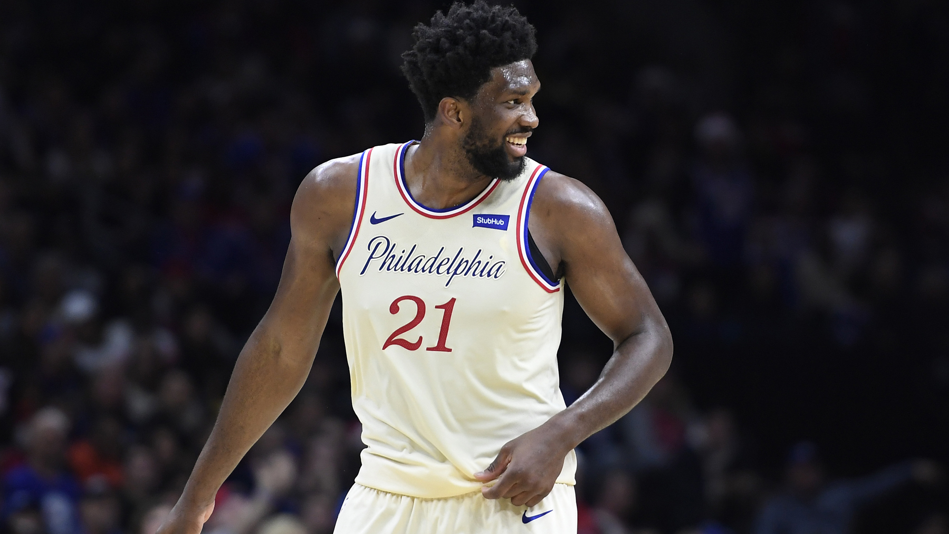 Joel Embiid made his return for the Philadelphia 76ers against the Golden State Warriors.