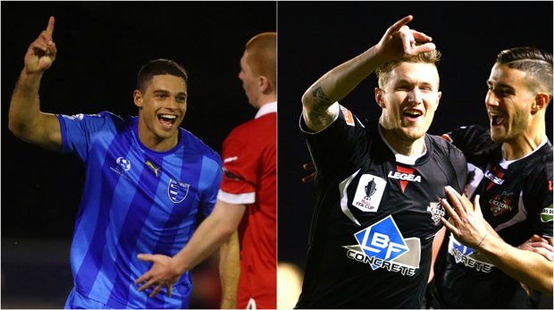 Gold Coast City striker Jarrod Kyle and Blacktown City's Joey Gibbs are among the hottest strikers in the NPL.