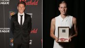 Nathan Burns won the Johnny Warren Medal while Emily van Egmond claimed the Julie Dolan Medal.