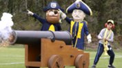 Yoshi enjoying some cannon action at the Mariners!