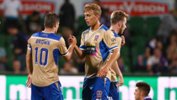 Kristian Brymora during his time at the Newcastle Jets in the Hyundai A-League 2016/17 Season.