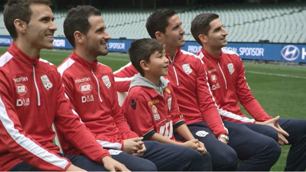 Yoshi during his visit to Adelaide United.